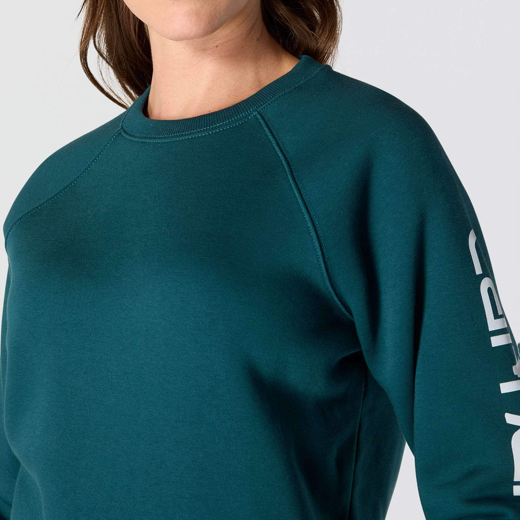 Women's relaxed fit midweight graphic crewneck sweatshirt