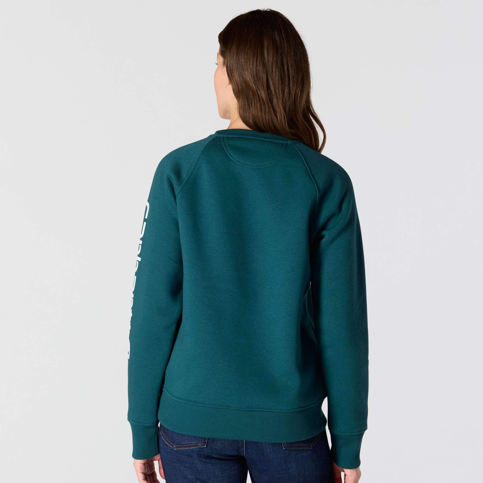 Women's relaxed fit midweight graphic crewneck sweatshirt