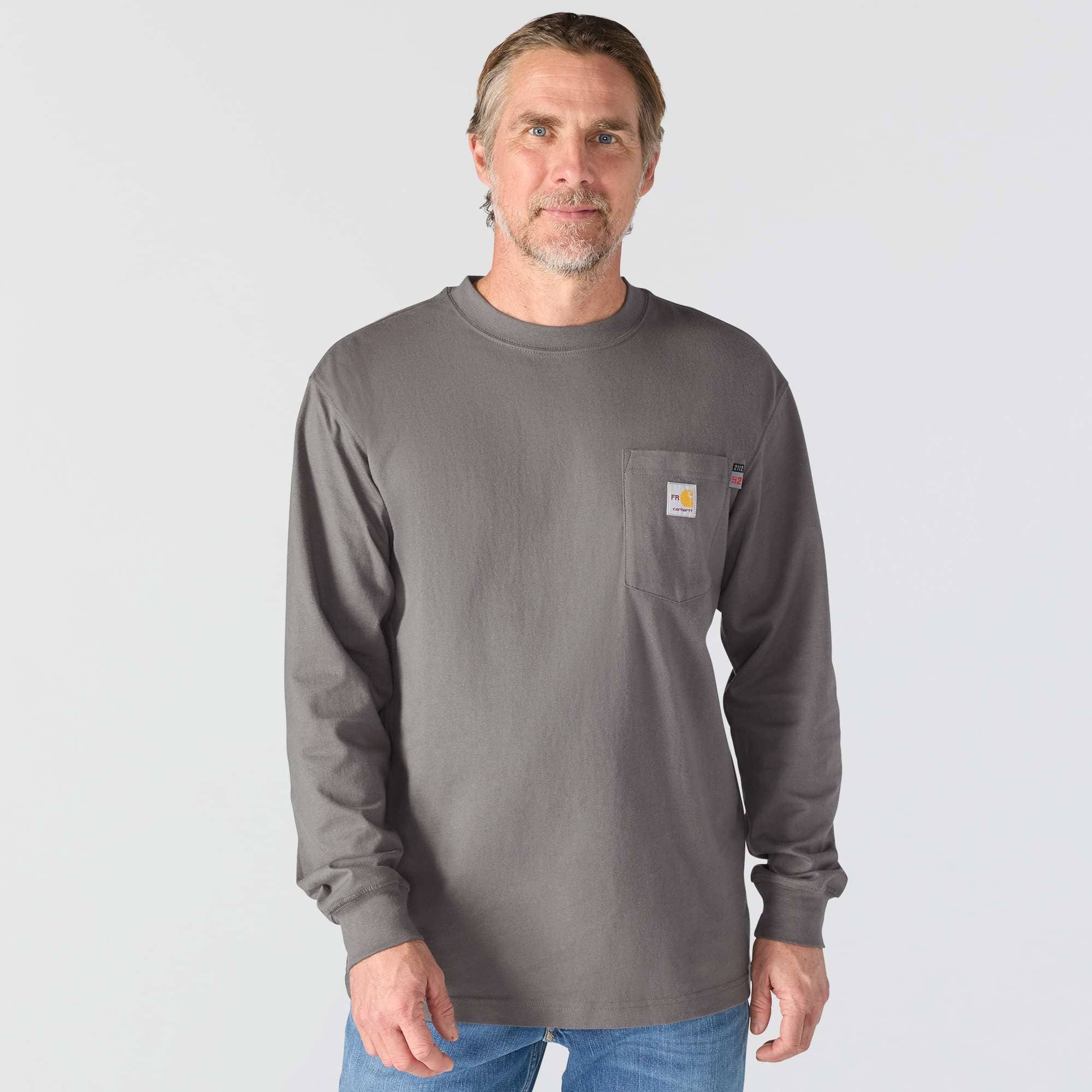 Men's force irvine fr moisture wicking long sleeve eagle t-shirt - flame resistant shirts