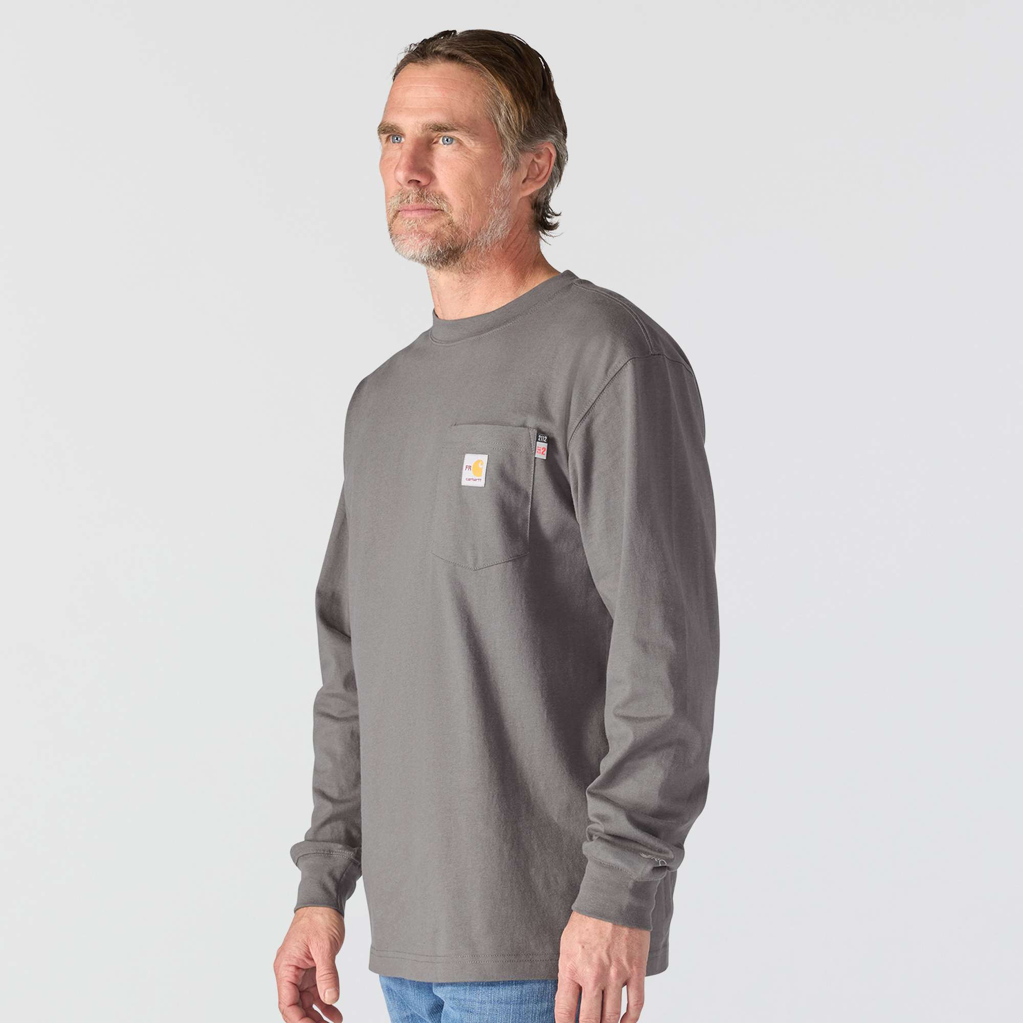 Men's force irvine fr moisture wicking long sleeve eagle t-shirt - flame resistant shirts