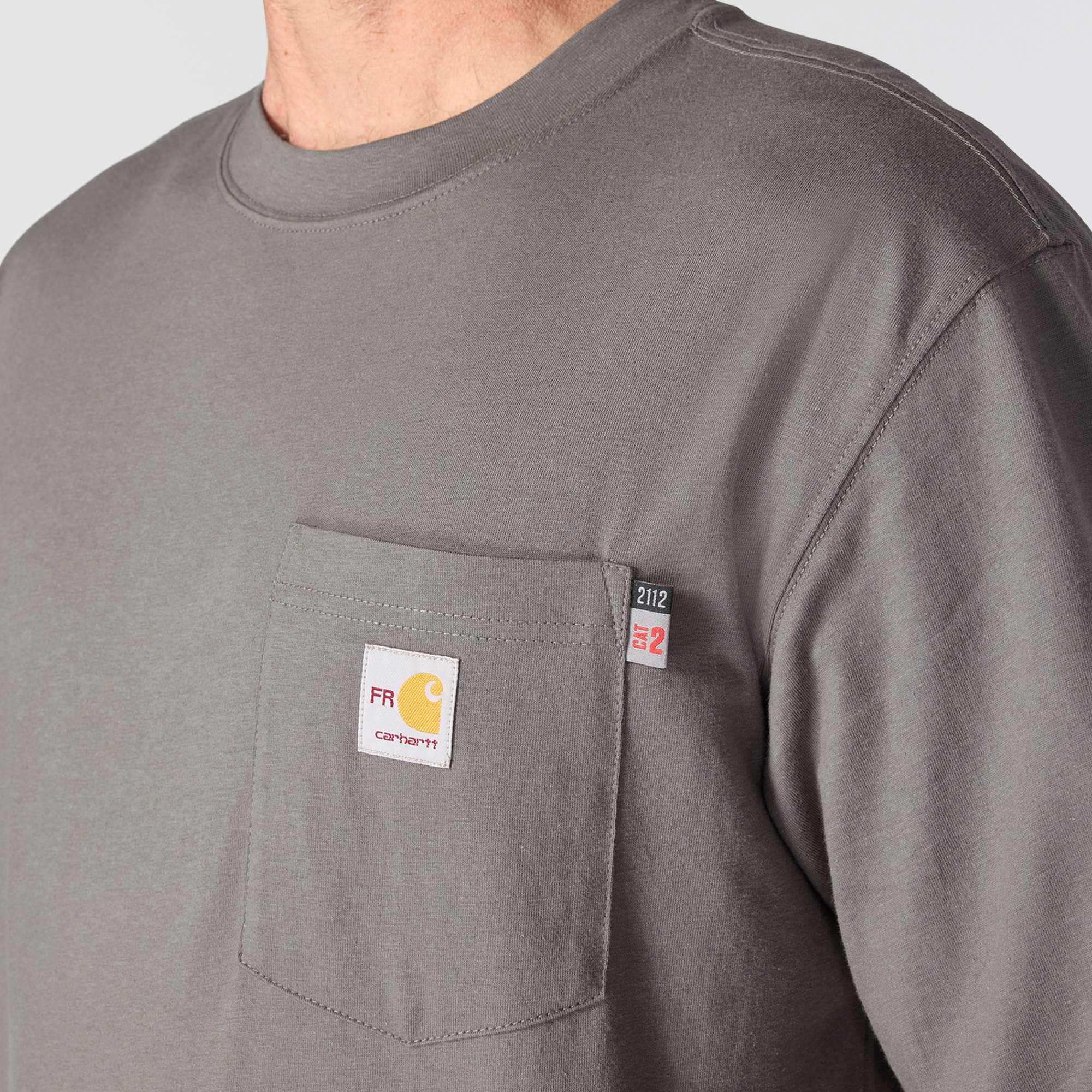 Men's force irvine fr moisture wicking long sleeve eagle t-shirt - flame resistant shirts