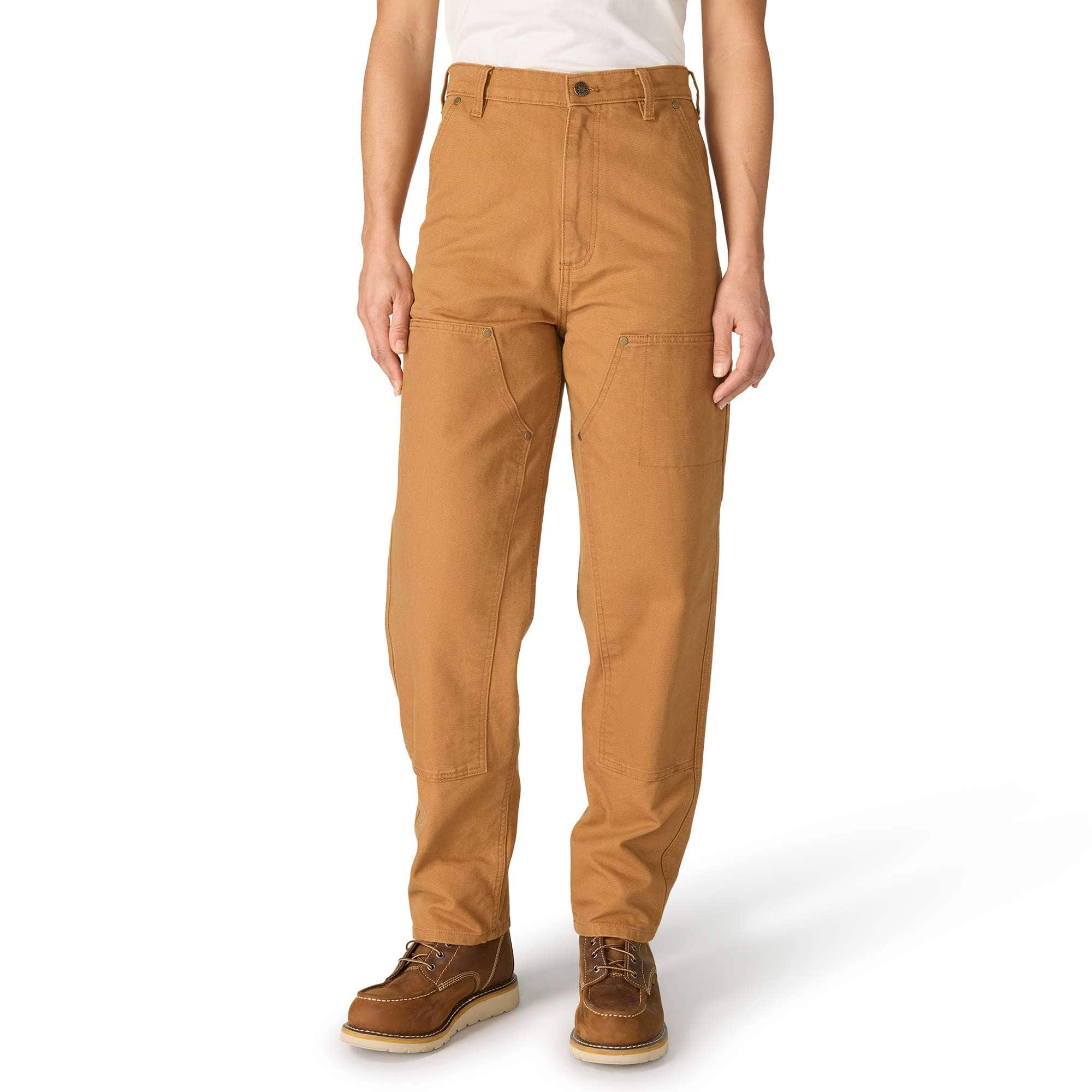 Women's vintage fit double-knee canvas work pants