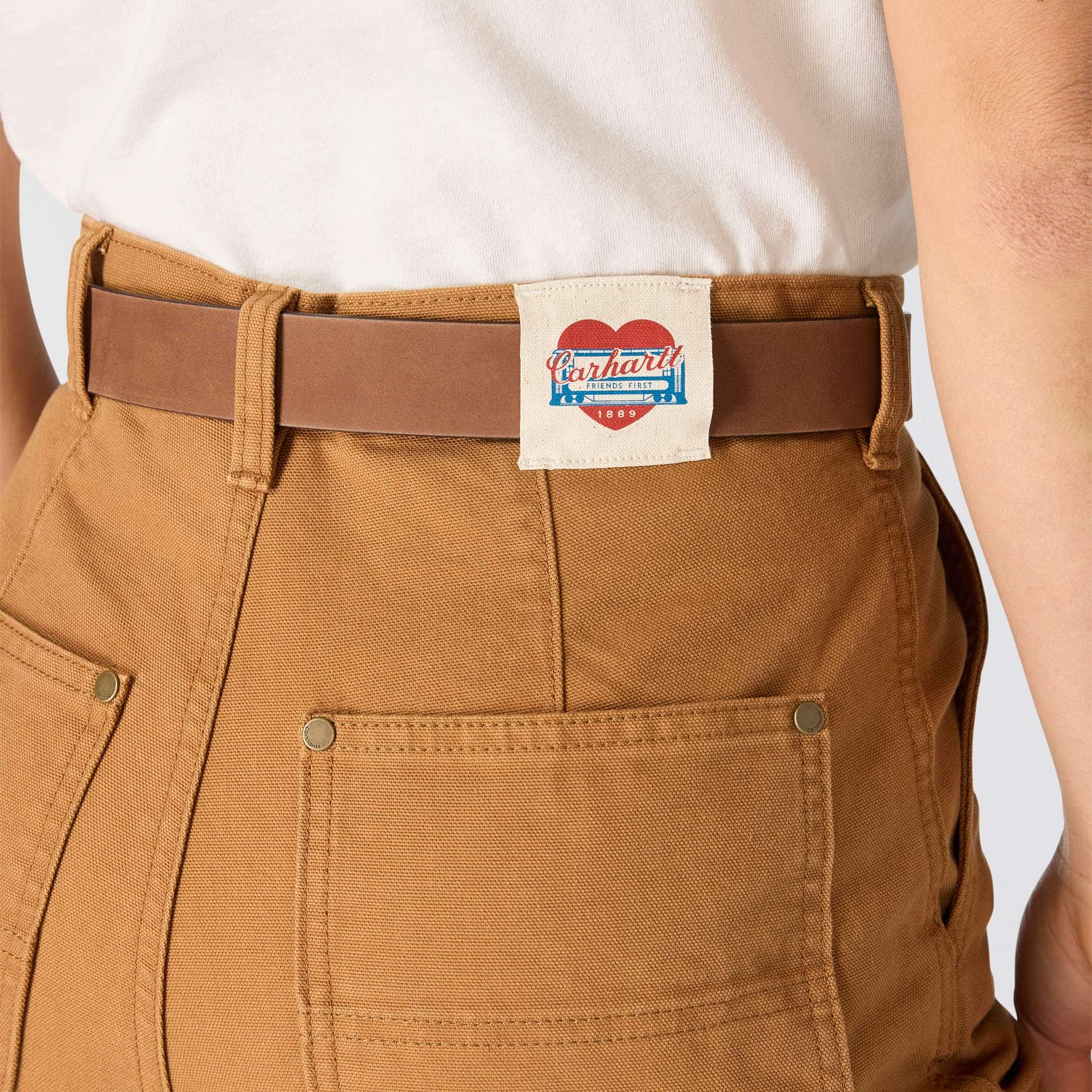 Women's vintage fit double-knee canvas work pants