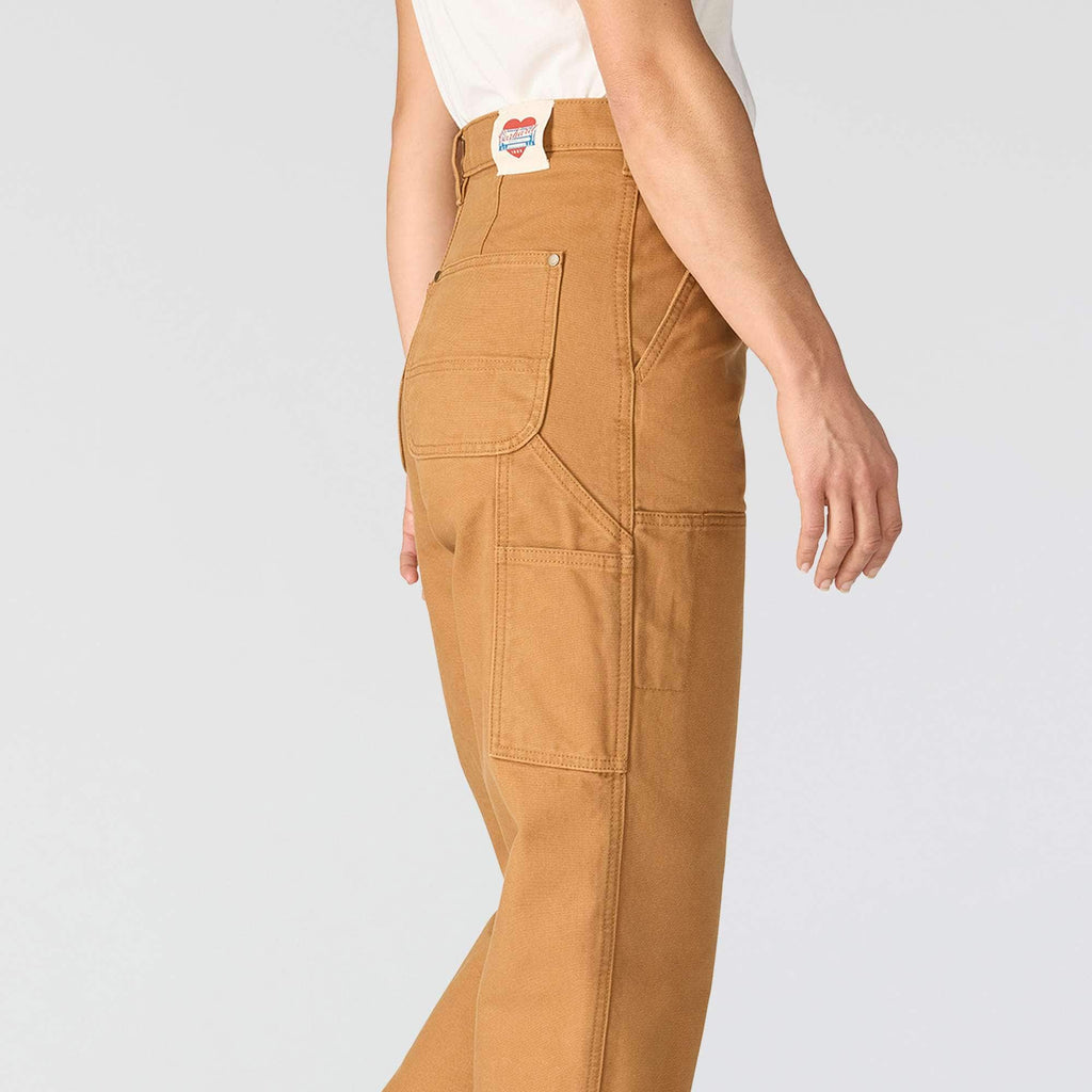 Women's vintage fit double-knee canvas work pants