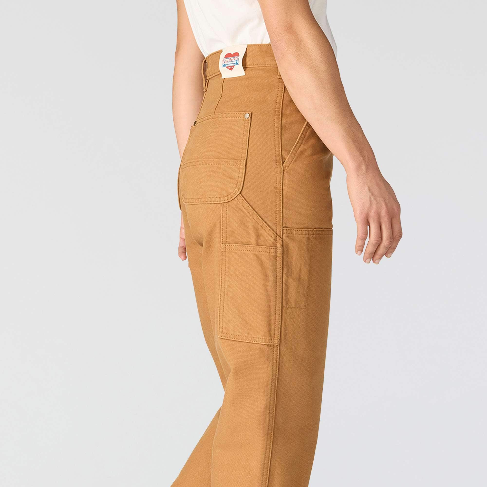 Women's vintage fit double-knee canvas work pants