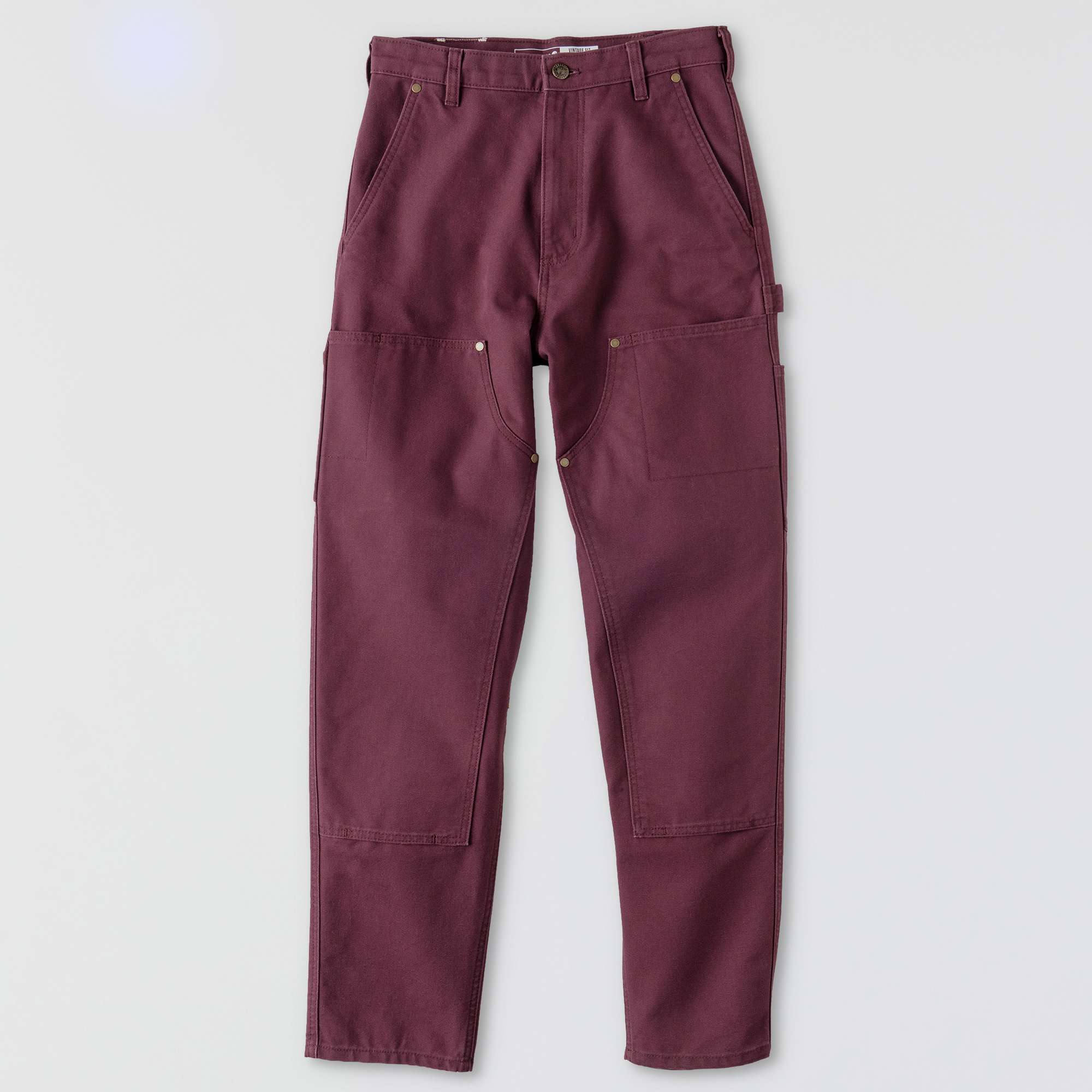 Women's vintage fit double-knee canvas work pants