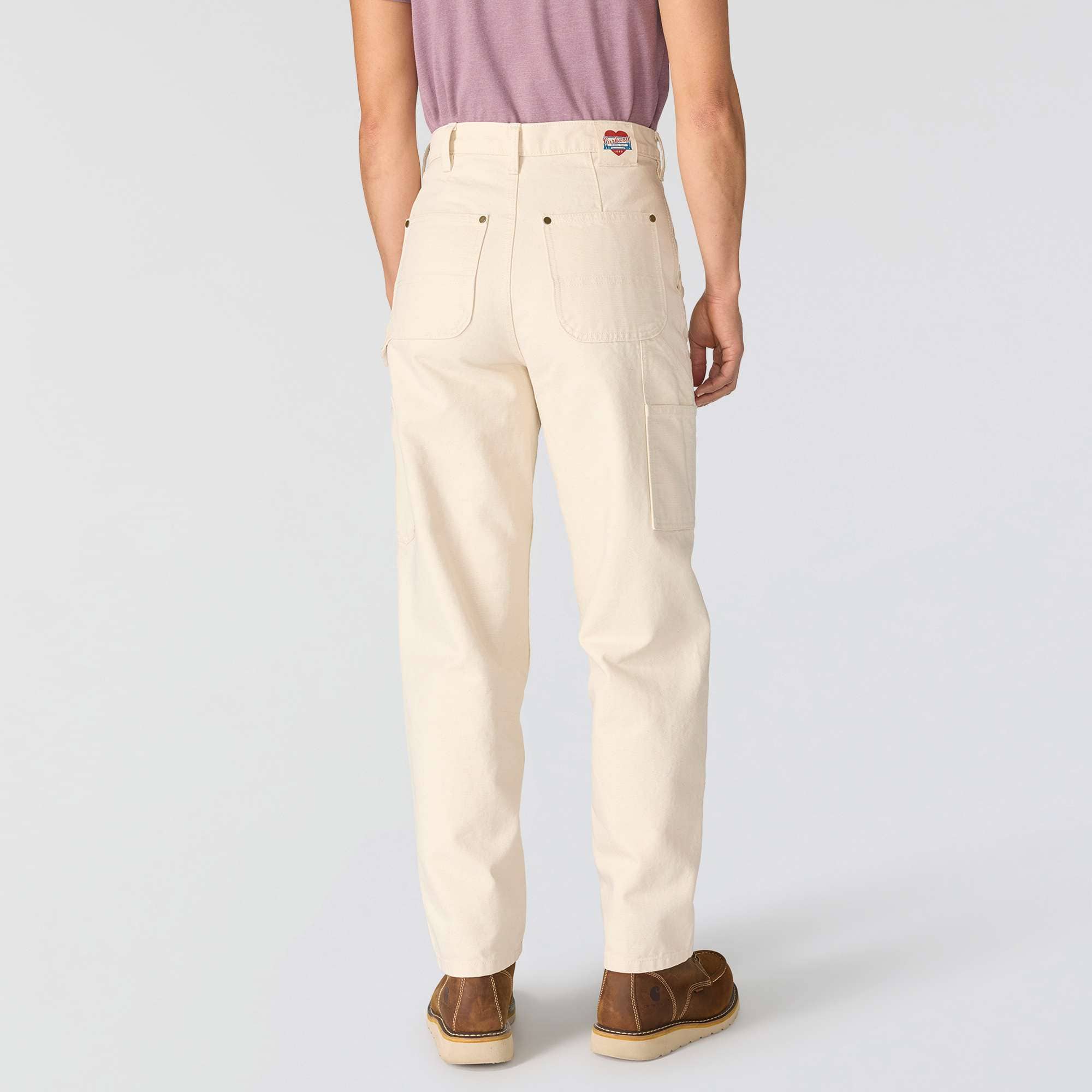 Women's vintage fit double-knee canvas work pants