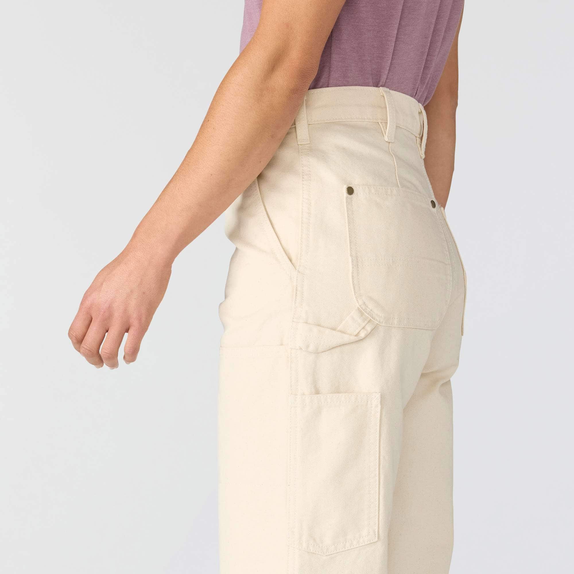 Women's vintage fit double-knee canvas work pants
