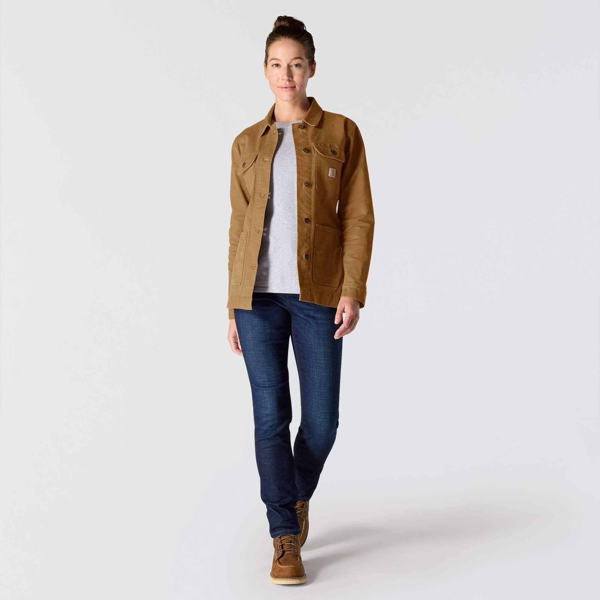 Women's iconic stretch duck chore coat 