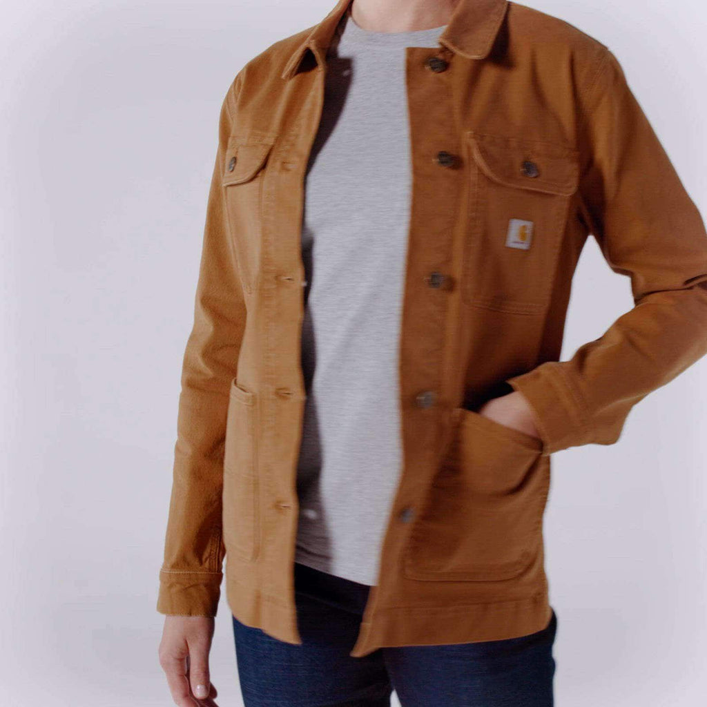 Women's iconic stretch duck chore coat 