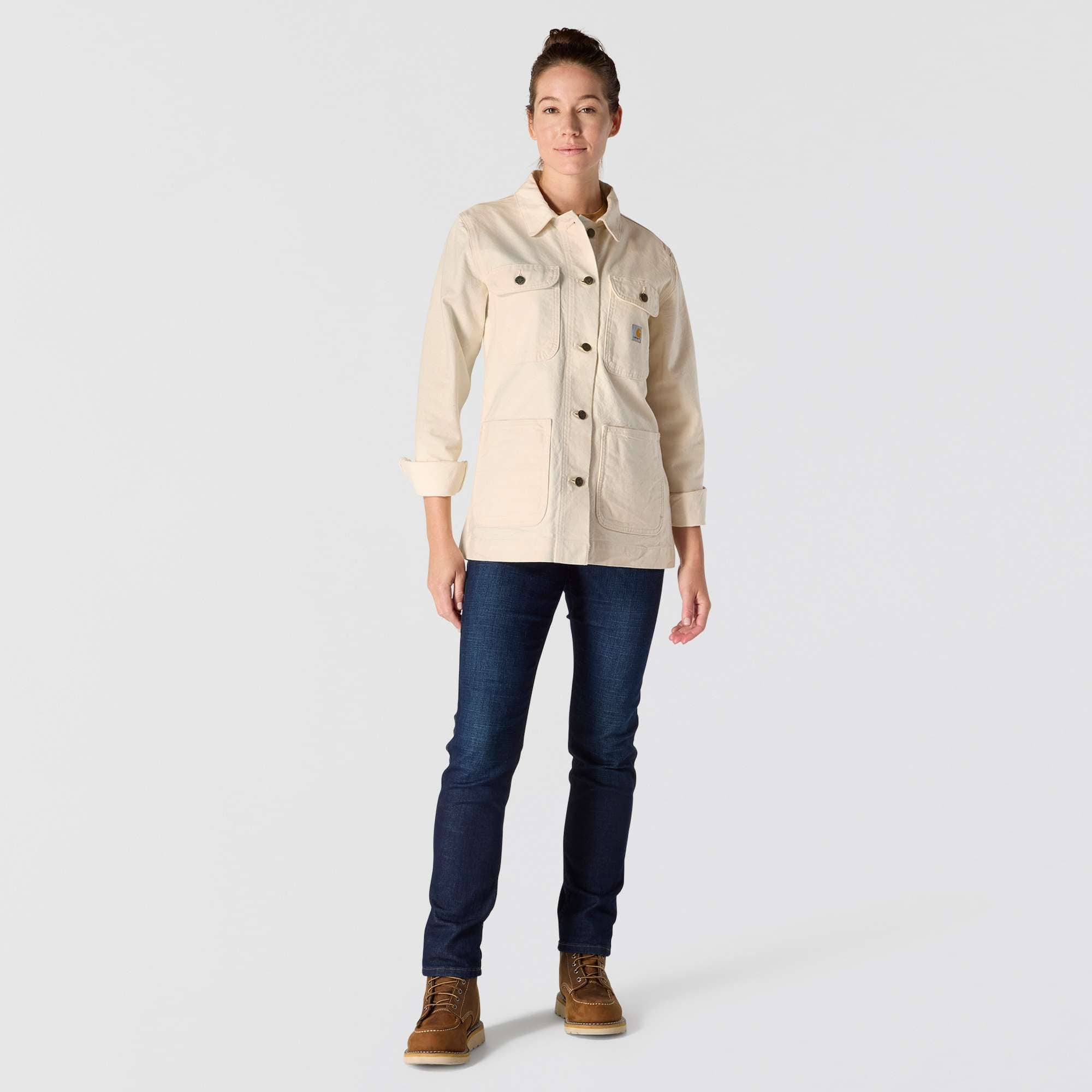 Women's iconic stretch duck chore coat 