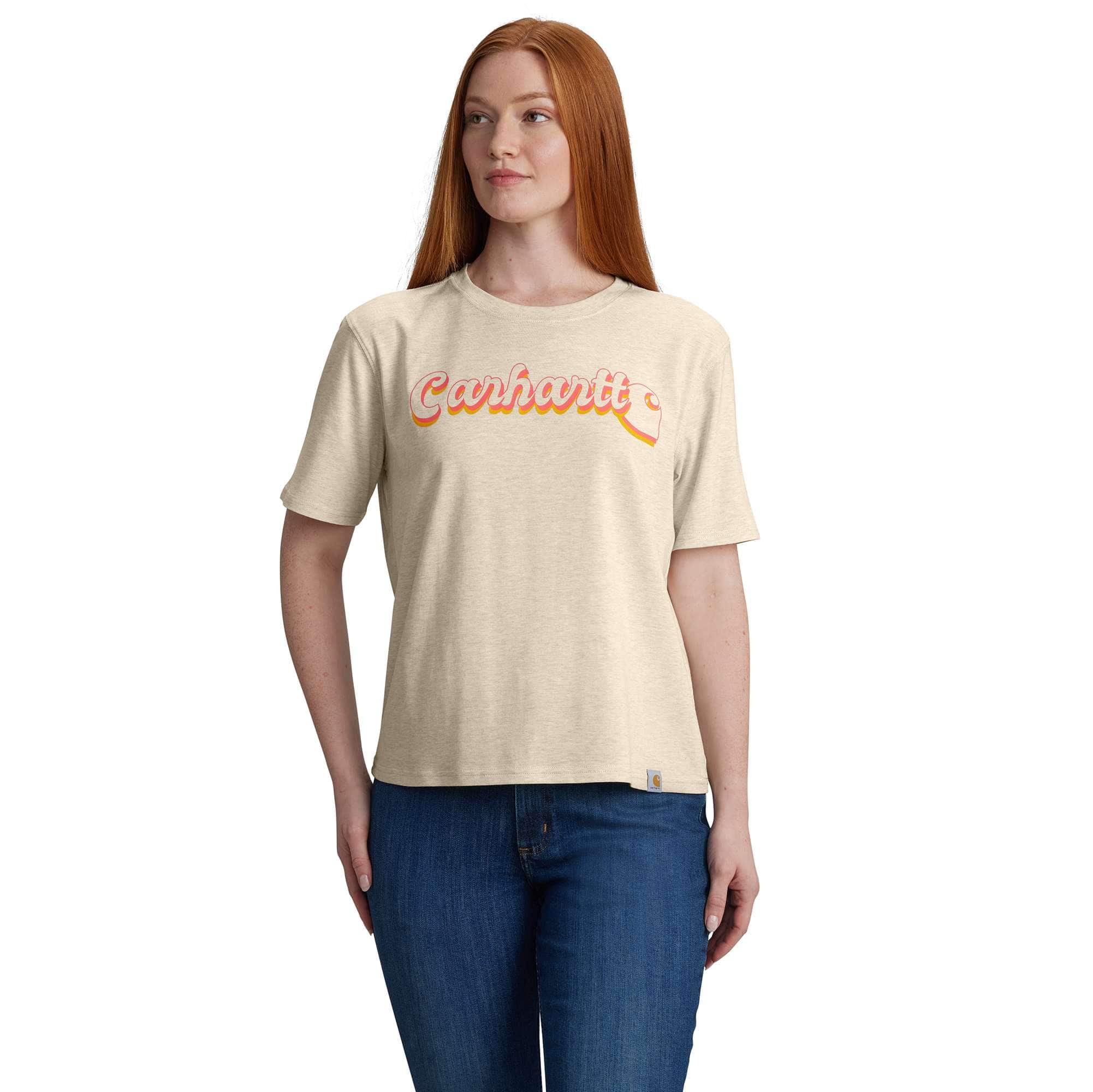 Women's tencel lightweight crewneck graphic t-shirt