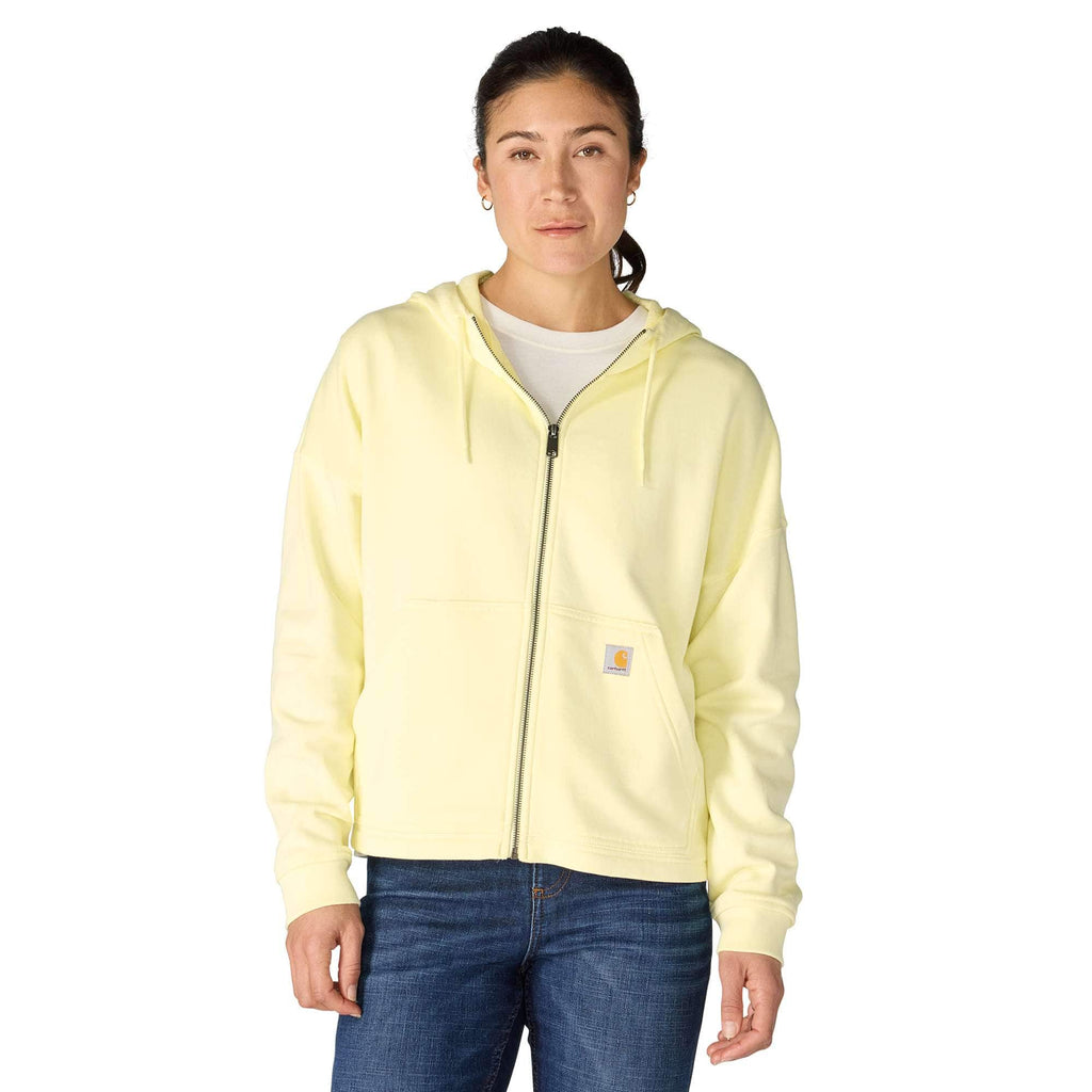 Women's lightweight tencel full zip hooded sweatshirt