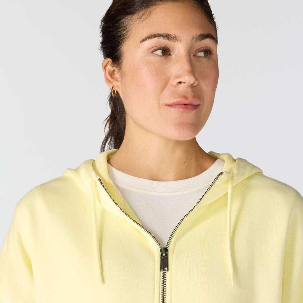 Women's lightweight tencel full zip hooded sweatshirt