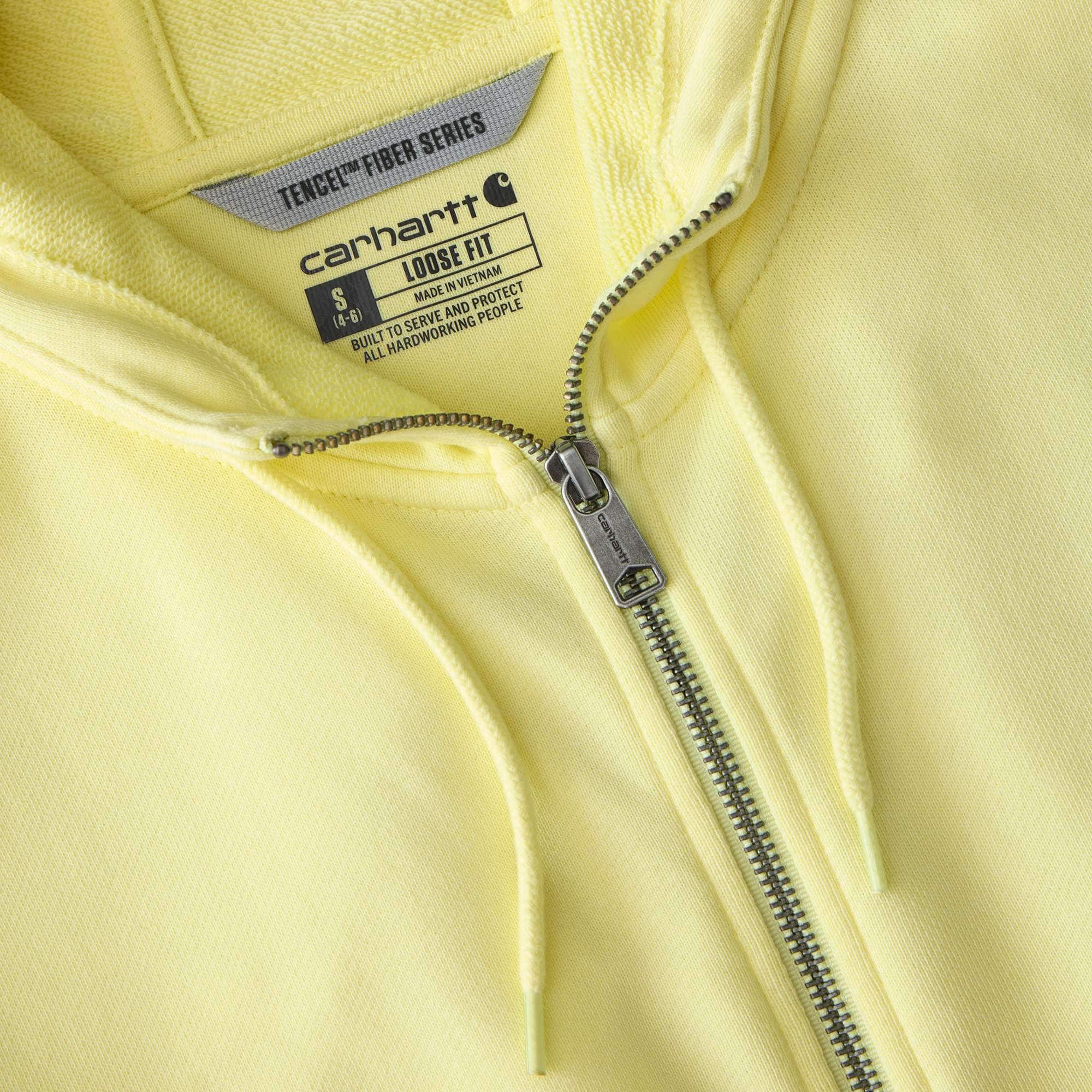 Women's lightweight tencel full zip hooded sweatshirt