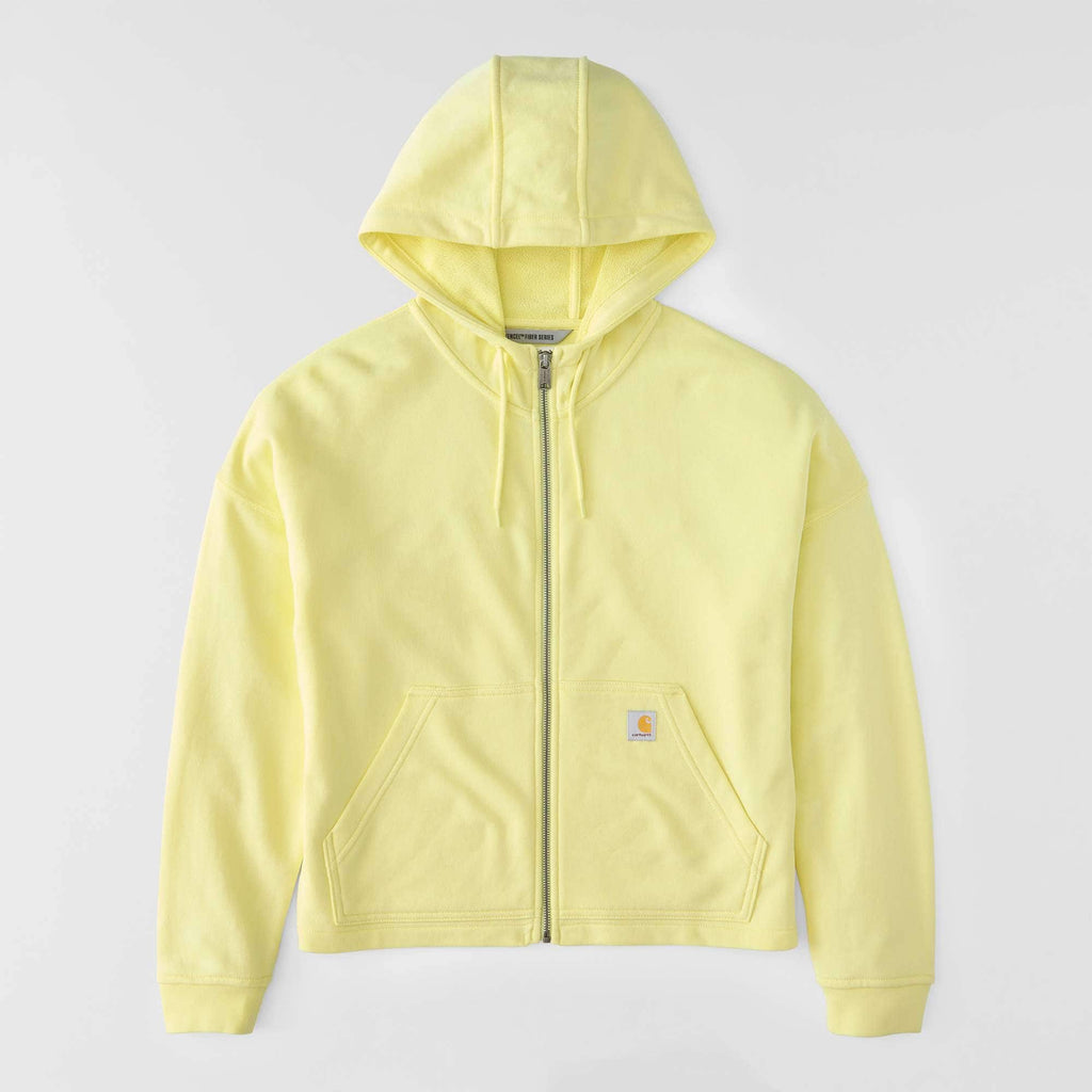 Women's lightweight tencel full zip hooded sweatshirt
