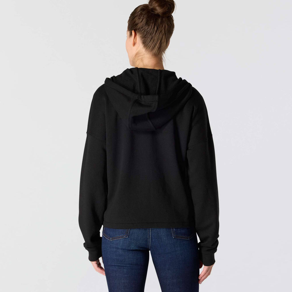 Women's lightweight tencel full zip hooded sweatshirt