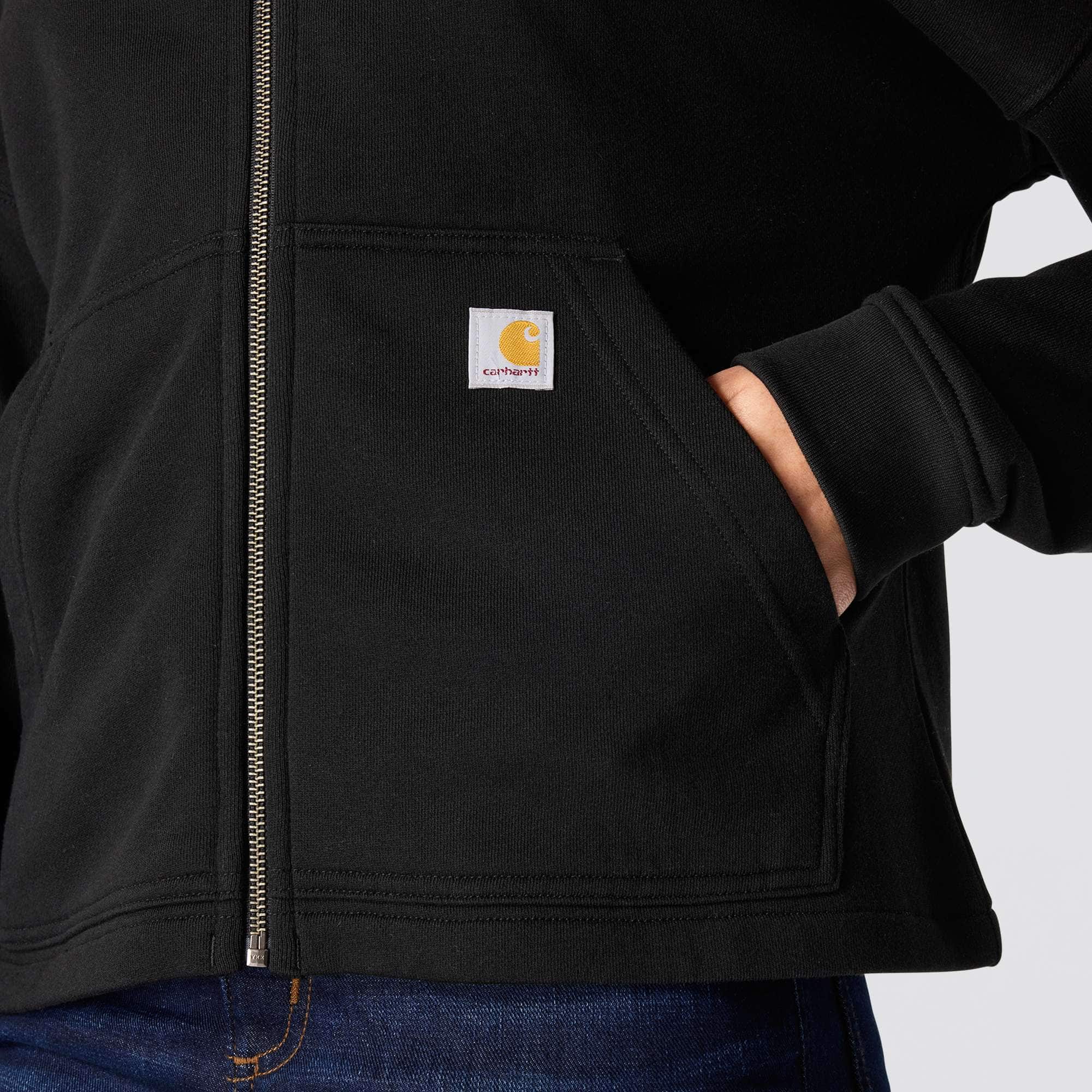 Women's lightweight tencel full zip hooded sweatshirt
