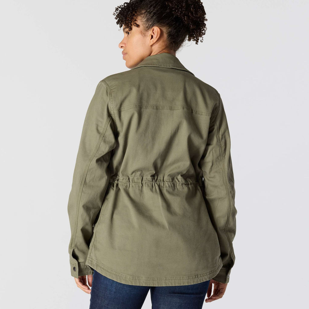 Women's tencel breathable canvas coat