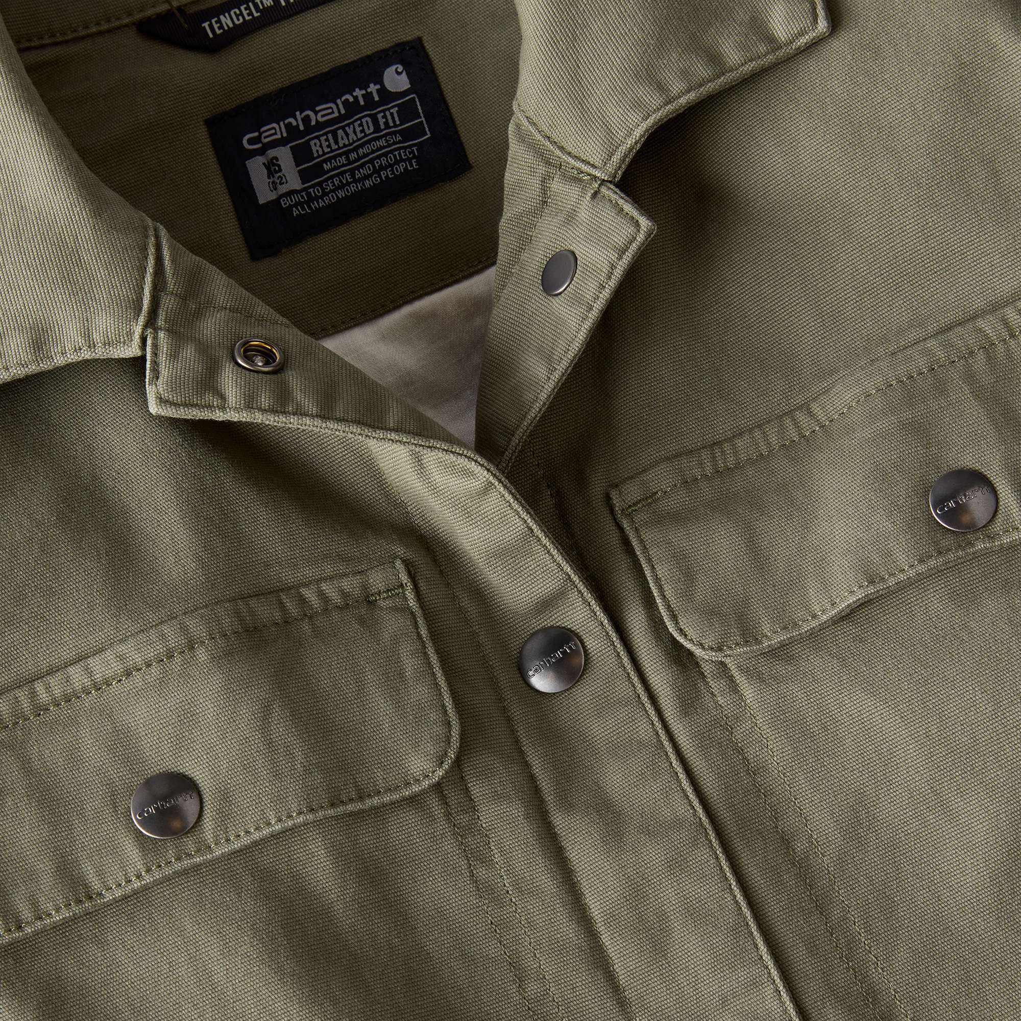 Women's tencel breathable canvas coat