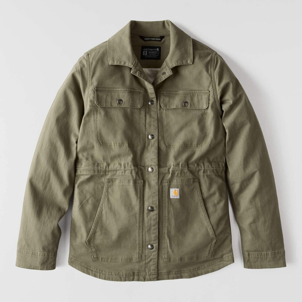 Women's tencel breathable canvas coat