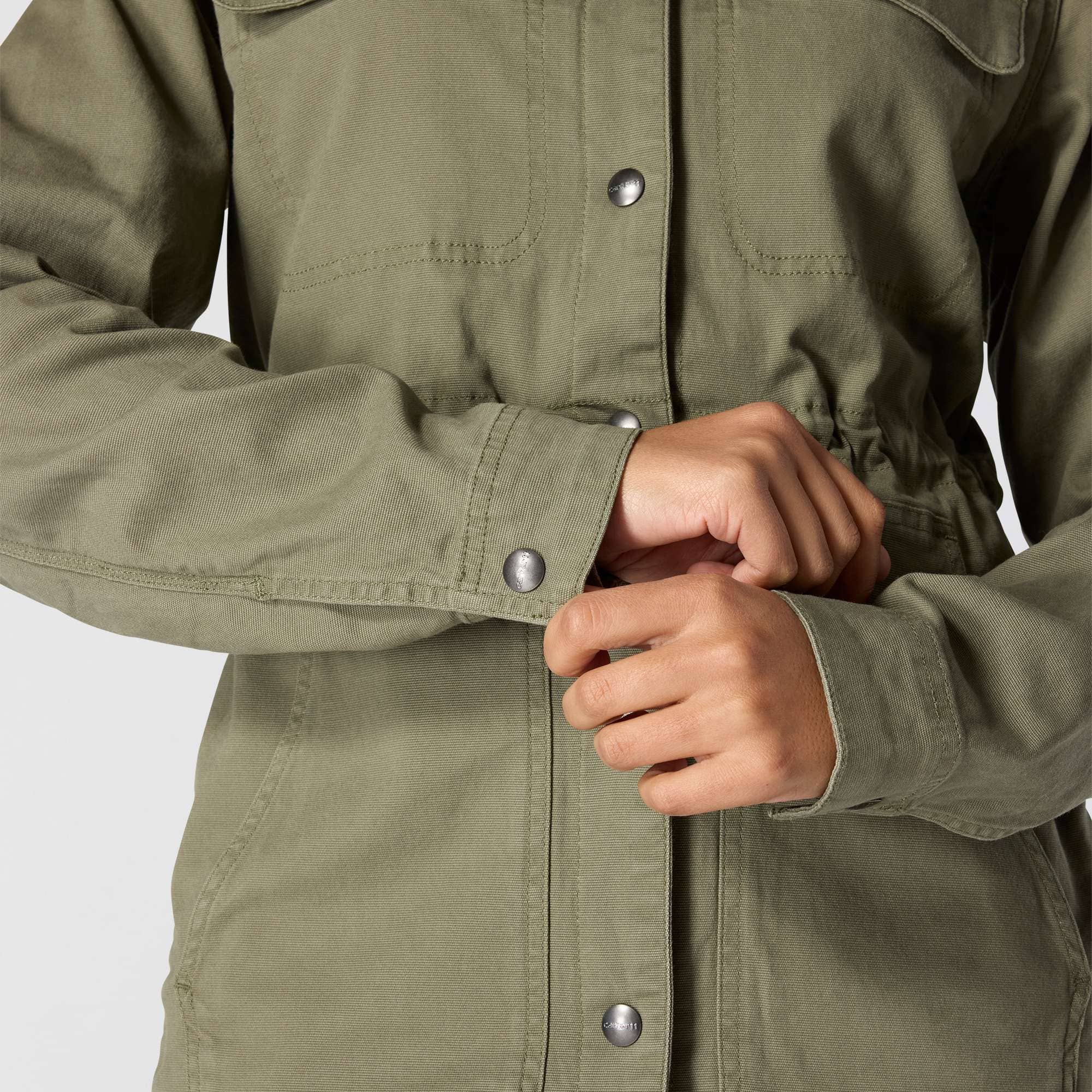 Women's tencel breathable canvas coat