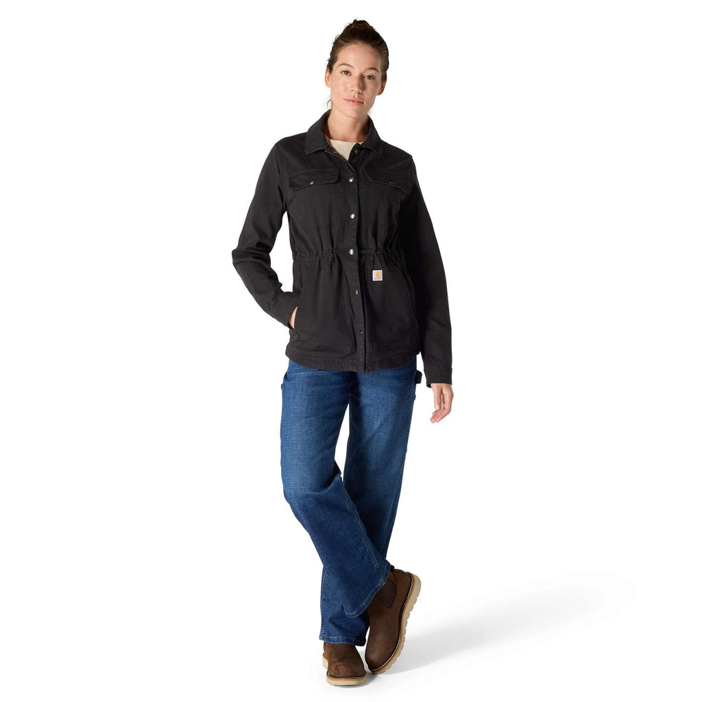 Women's tencel breathable canvas coat