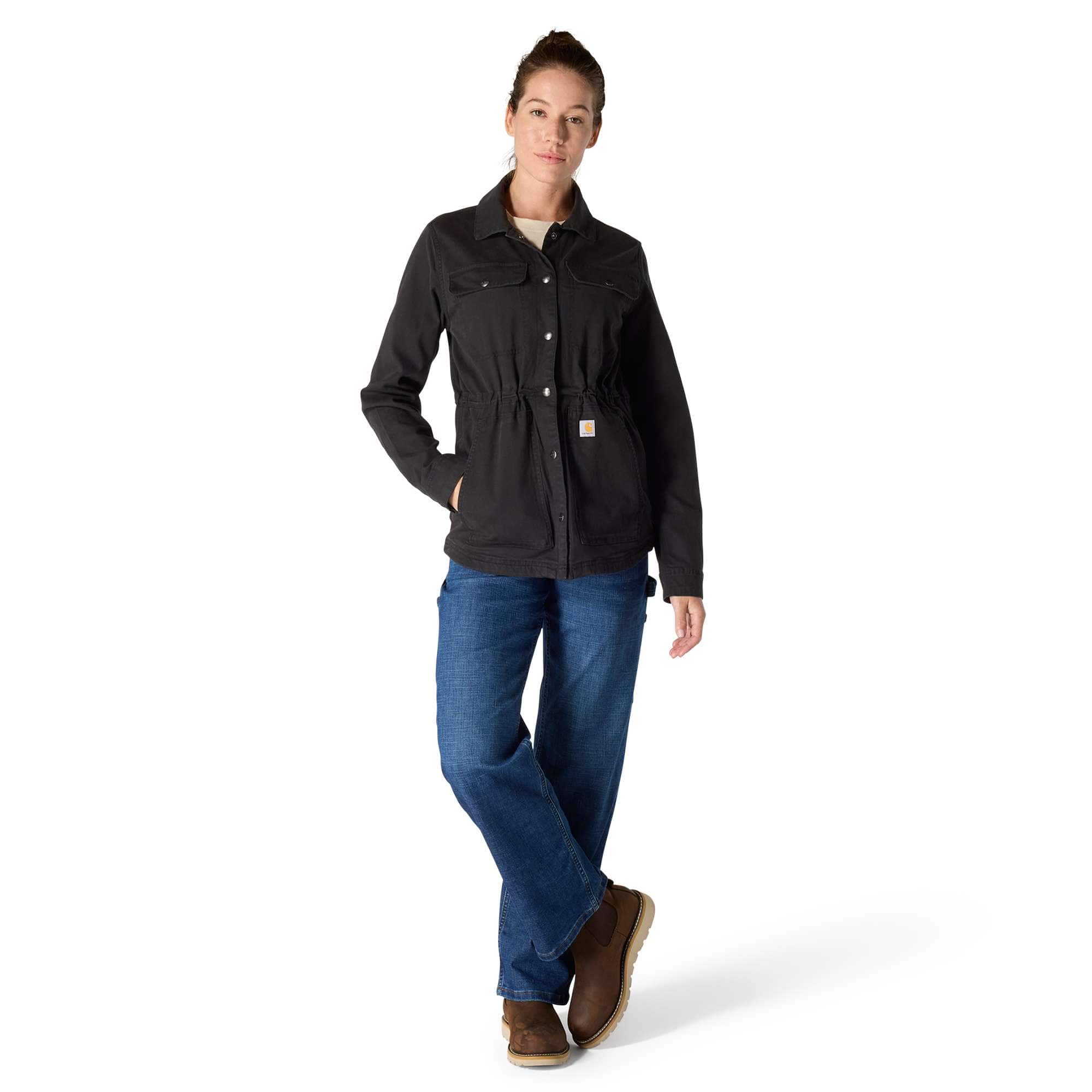 Women's tencel breathable canvas coat