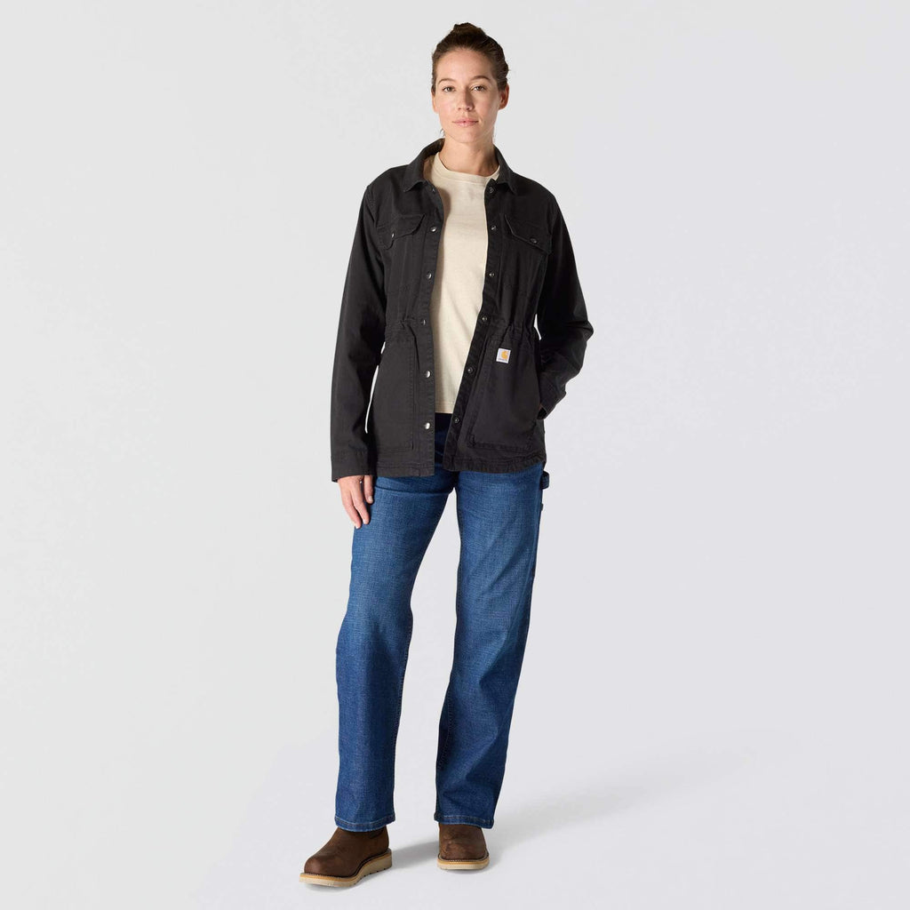 Women's tencel breathable canvas coat