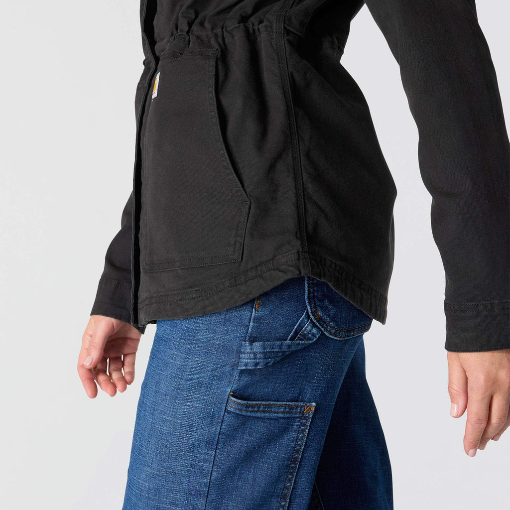 Women's tencel breathable canvas coat