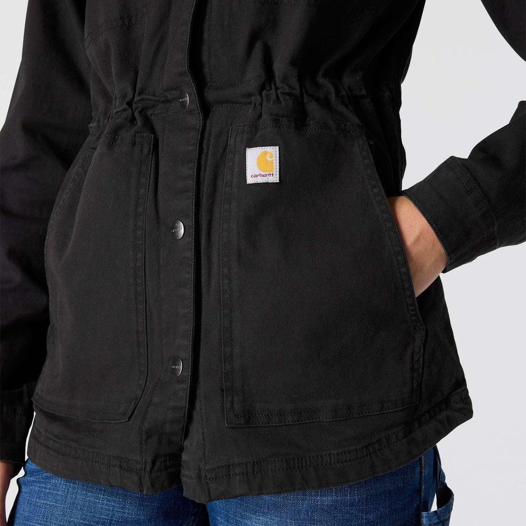 Women's tencel breathable canvas coat