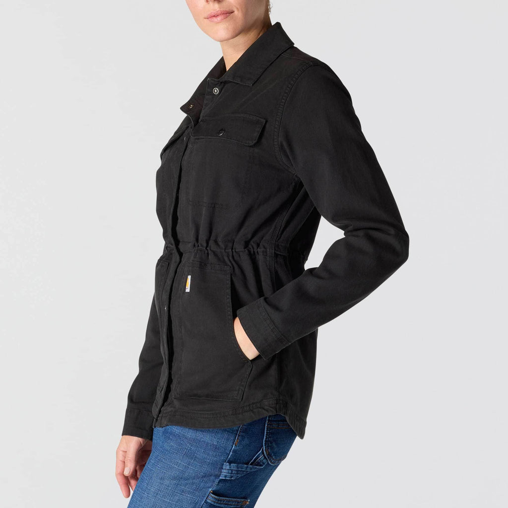 Women's tencel breathable canvas coat