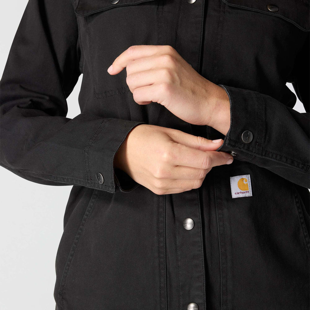 Women's tencel breathable canvas coat