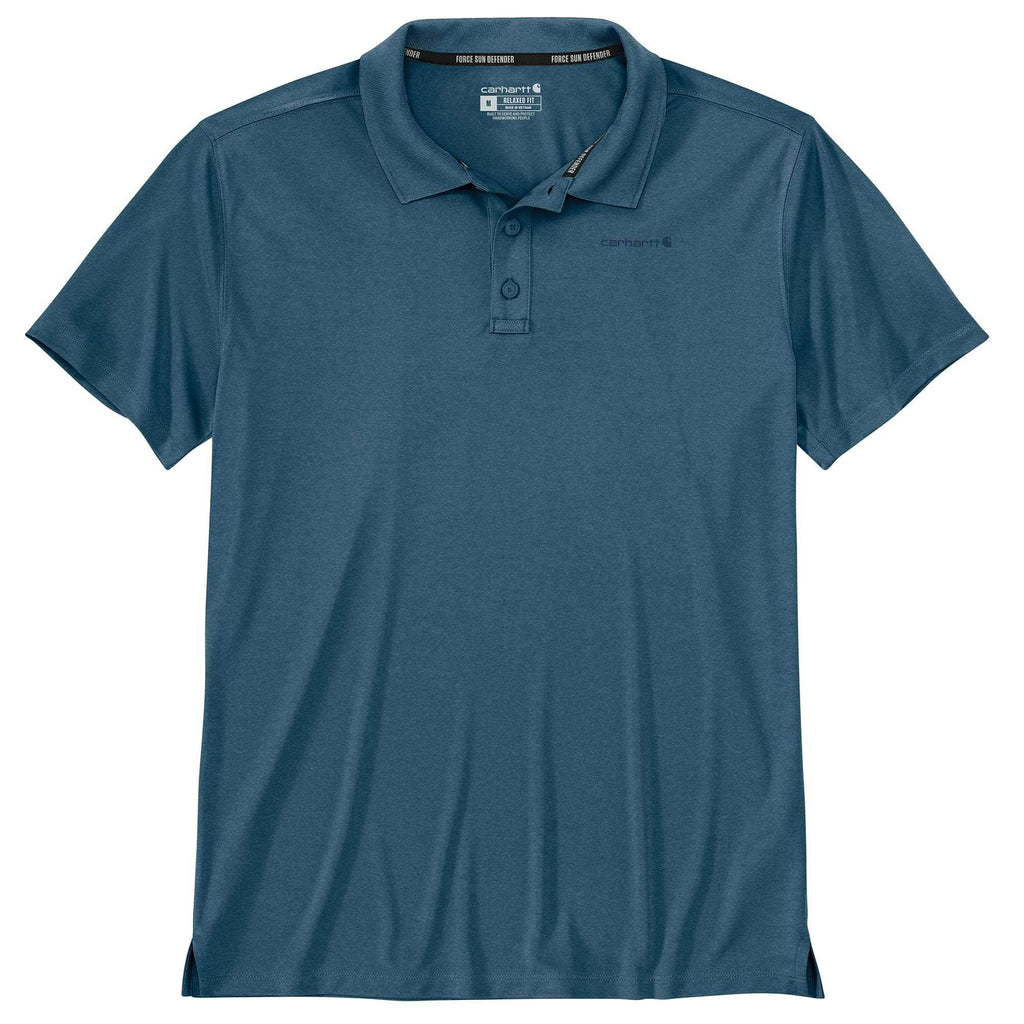 Men's force sun defender™ relaxed fit logo polo shirt - sun protection shirts