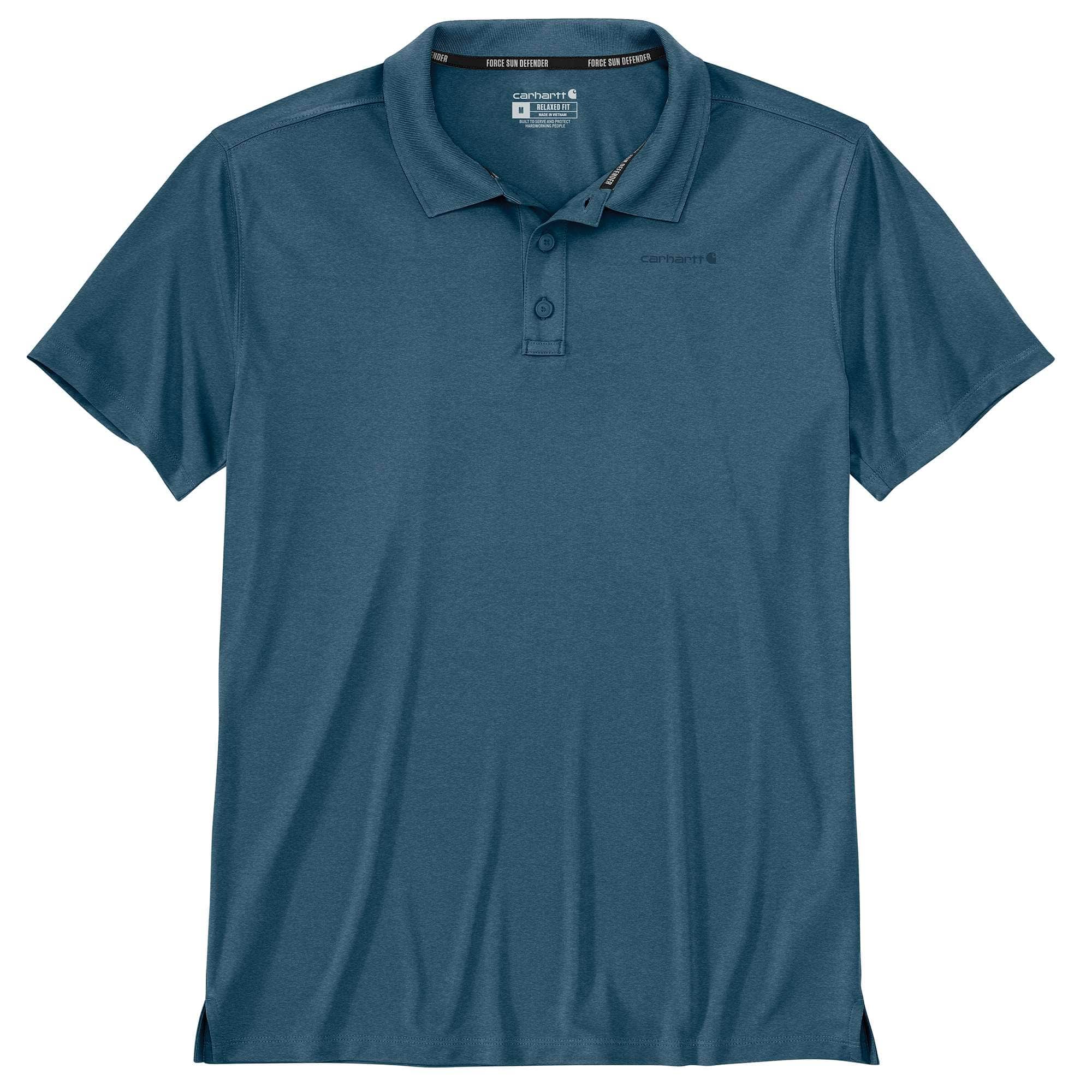 Men's force sun defender™ relaxed fit logo polo shirt - sun protection shirts