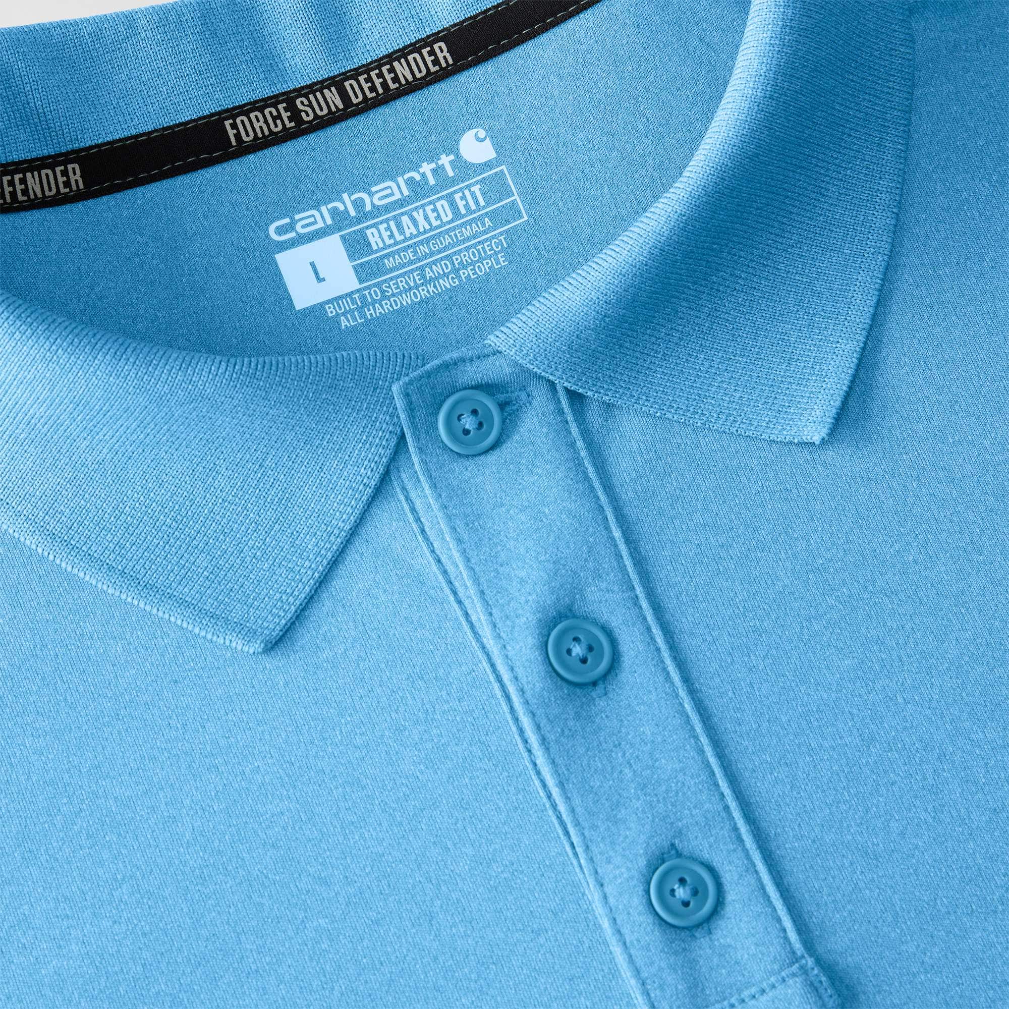 Men's force sun defender™ relaxed fit logo polo shirt - sun protection shirts