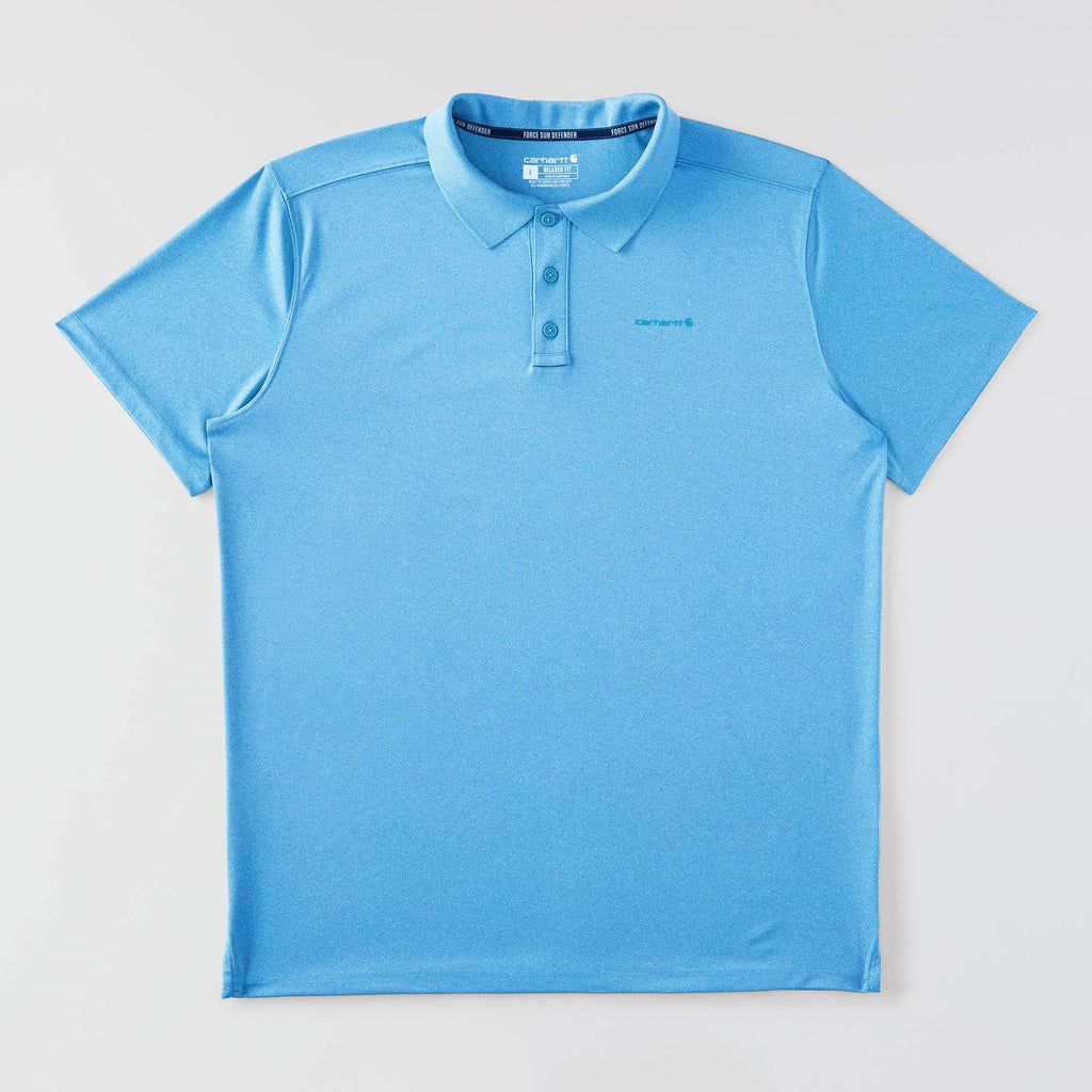 Men's force sun defender™ relaxed fit logo polo shirt - sun protection shirts