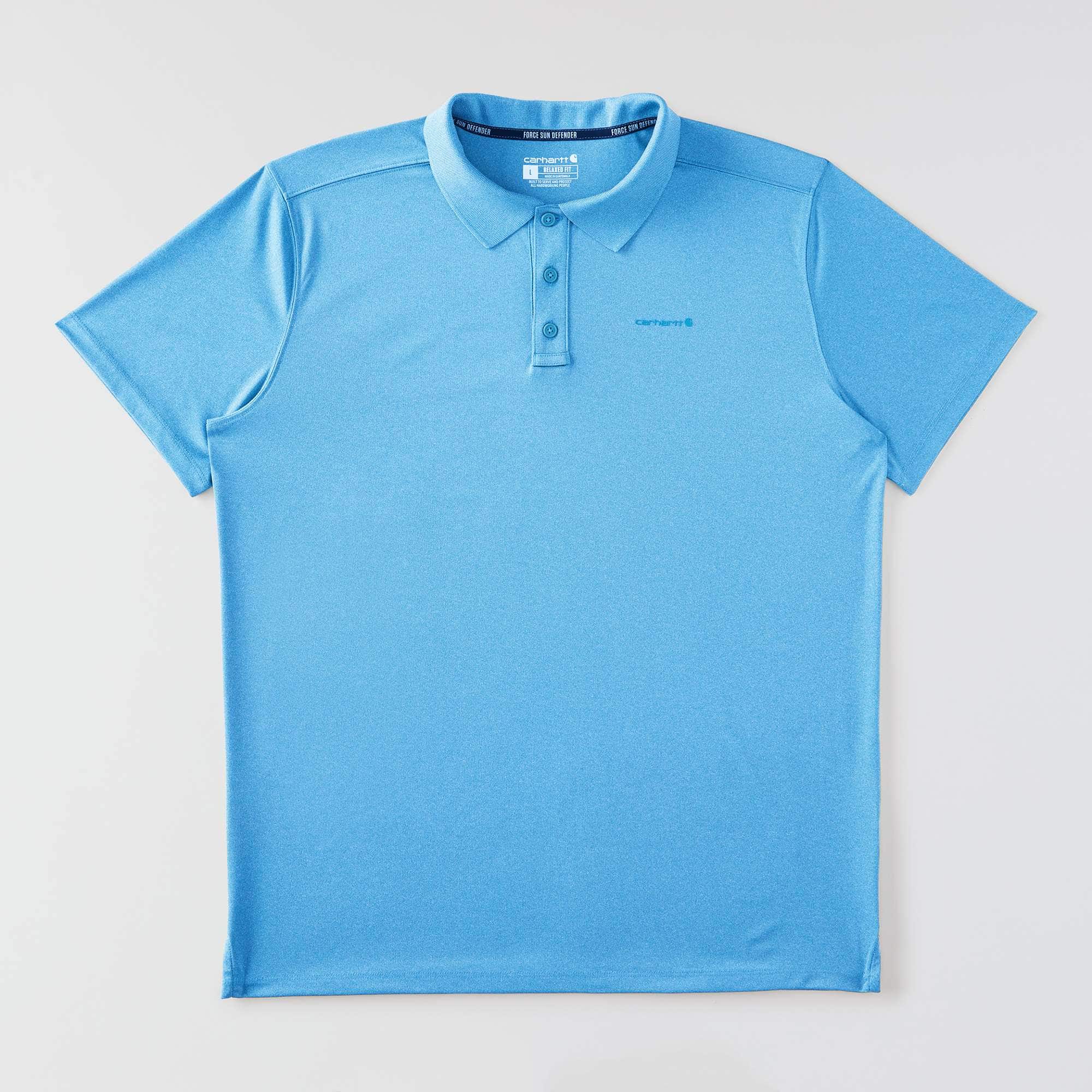 Men's force sun defender™ relaxed fit logo polo shirt - sun protection shirts