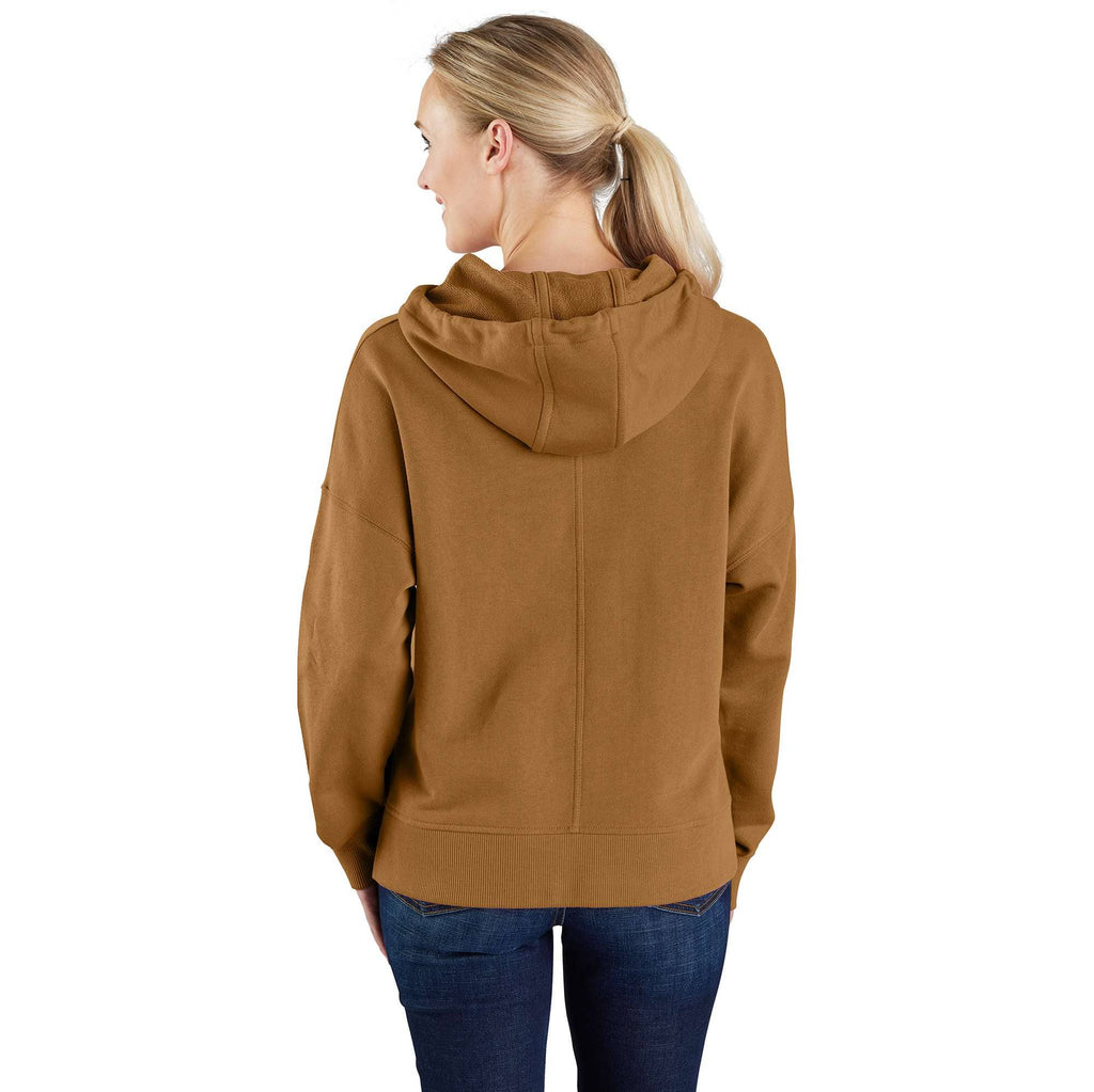 Women's lightweight tencel loose fit graphic hoodie
