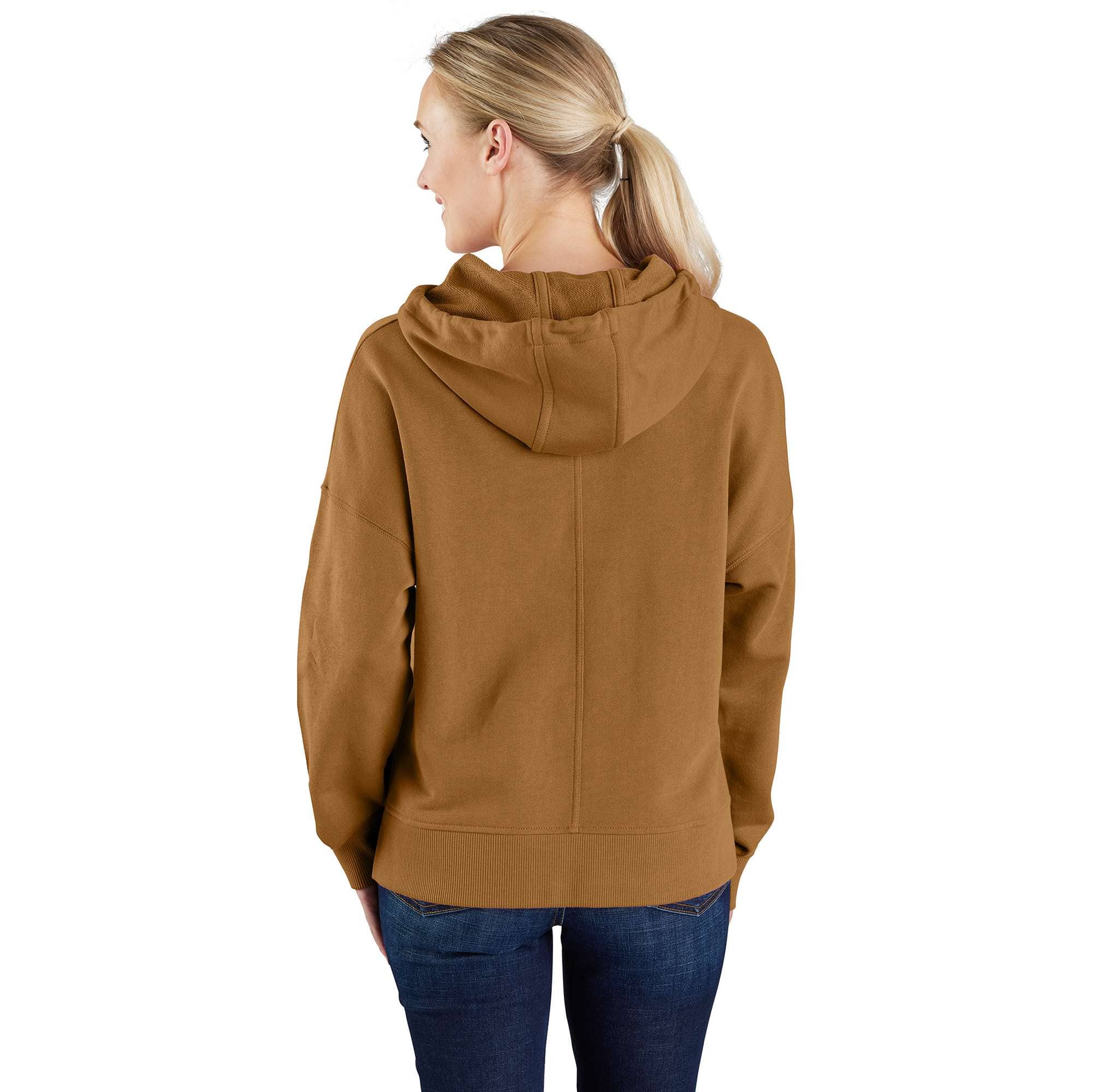 Women's lightweight tencel loose fit graphic hoodie