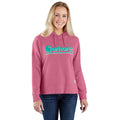 Women's lightweight tencel loose fit graphic hoodie