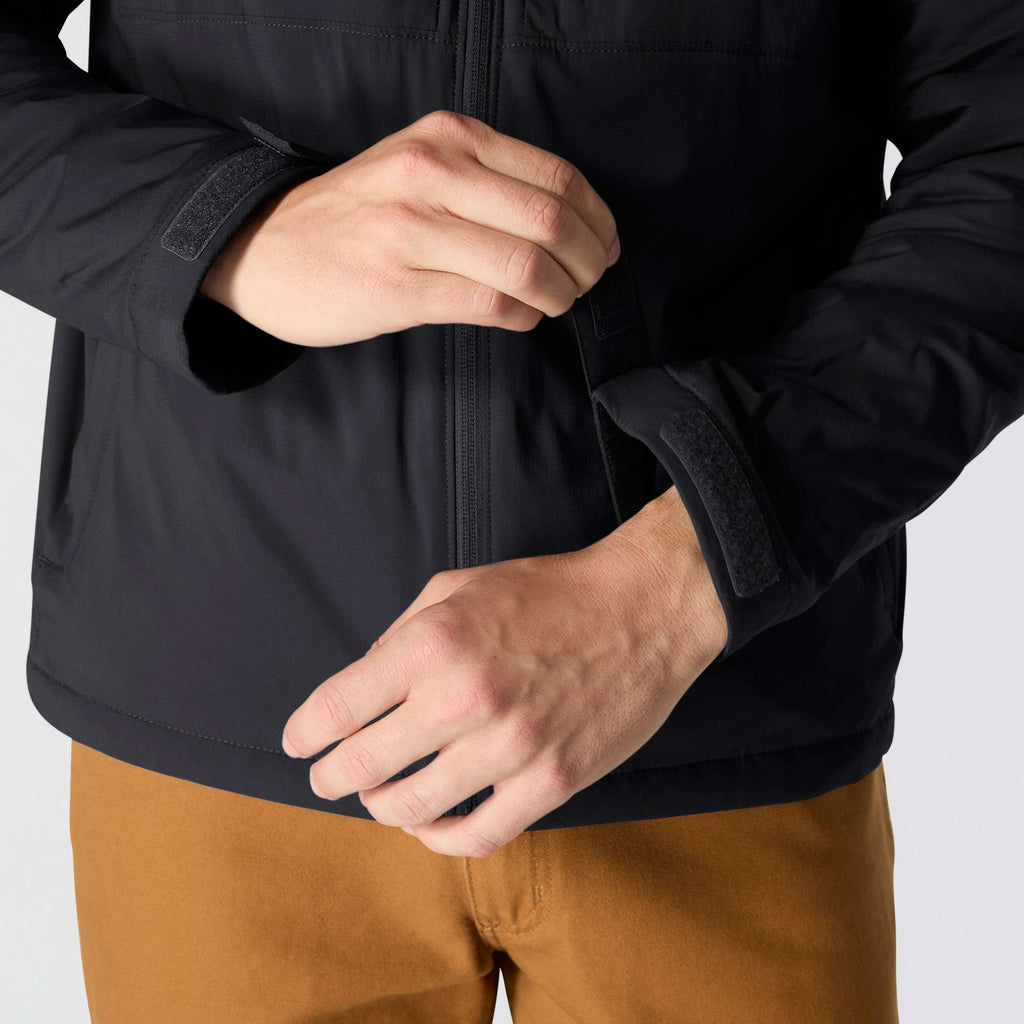 Men's relaxed fit lightweight stretch dwr insulated jacket