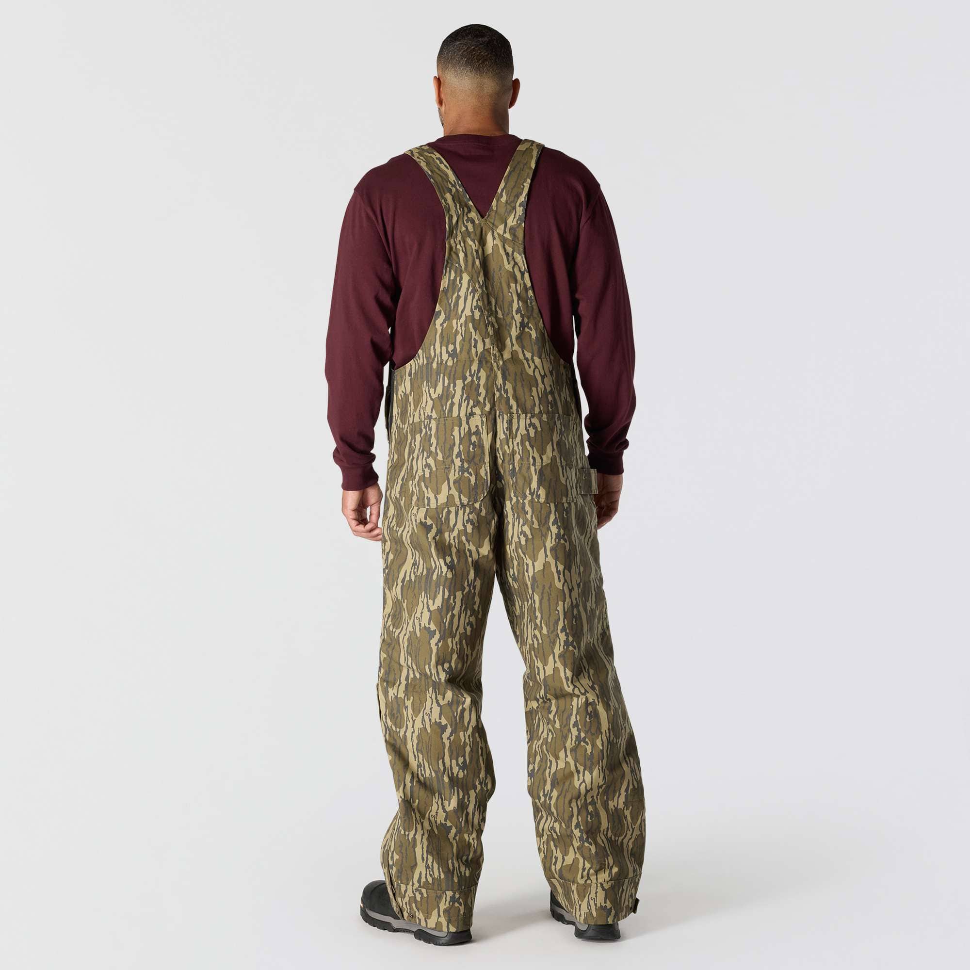 Rugged flex® duck insulated camo bib overall - 3 warmest rating