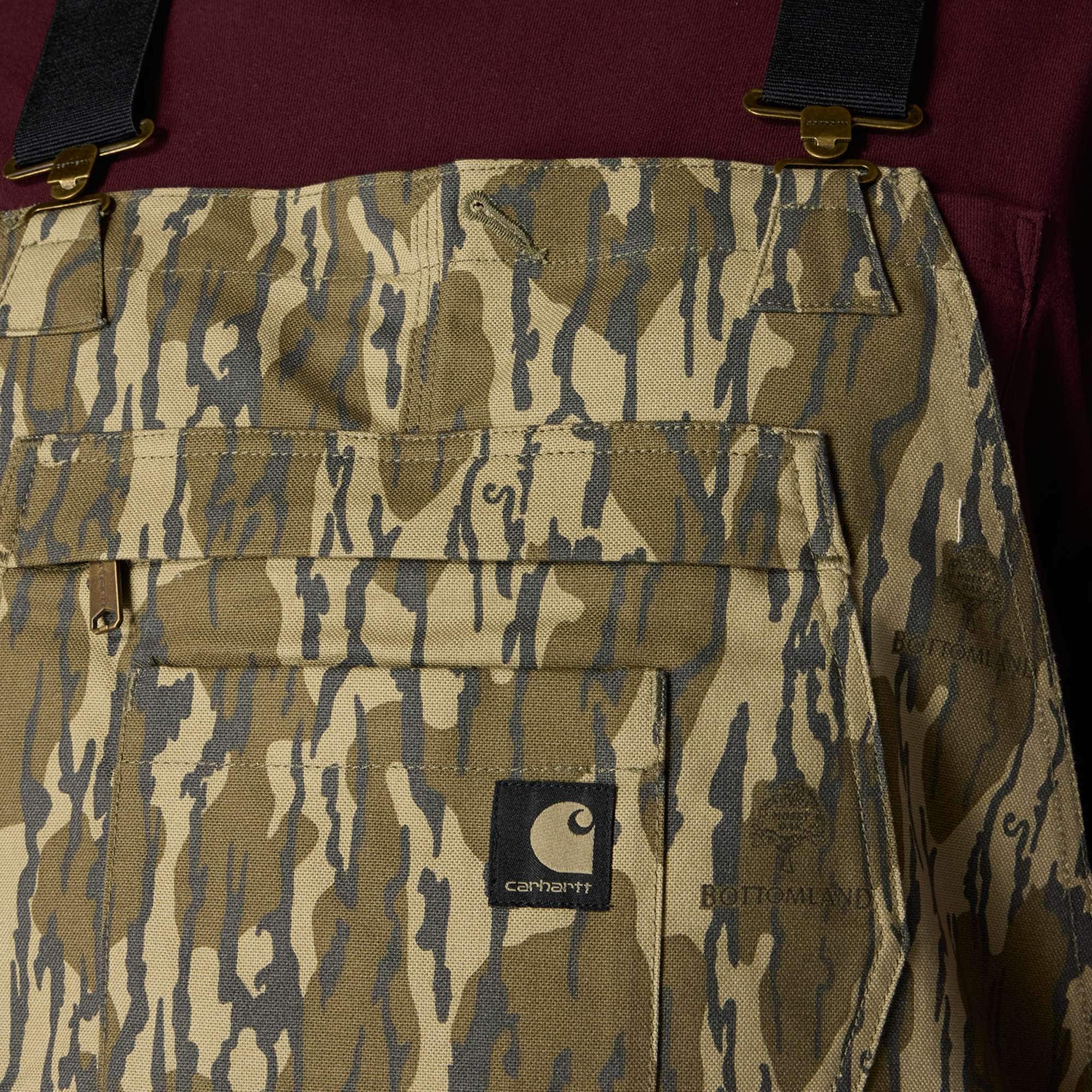 Rugged flex® duck insulated camo bib overall - 3 warmest rating