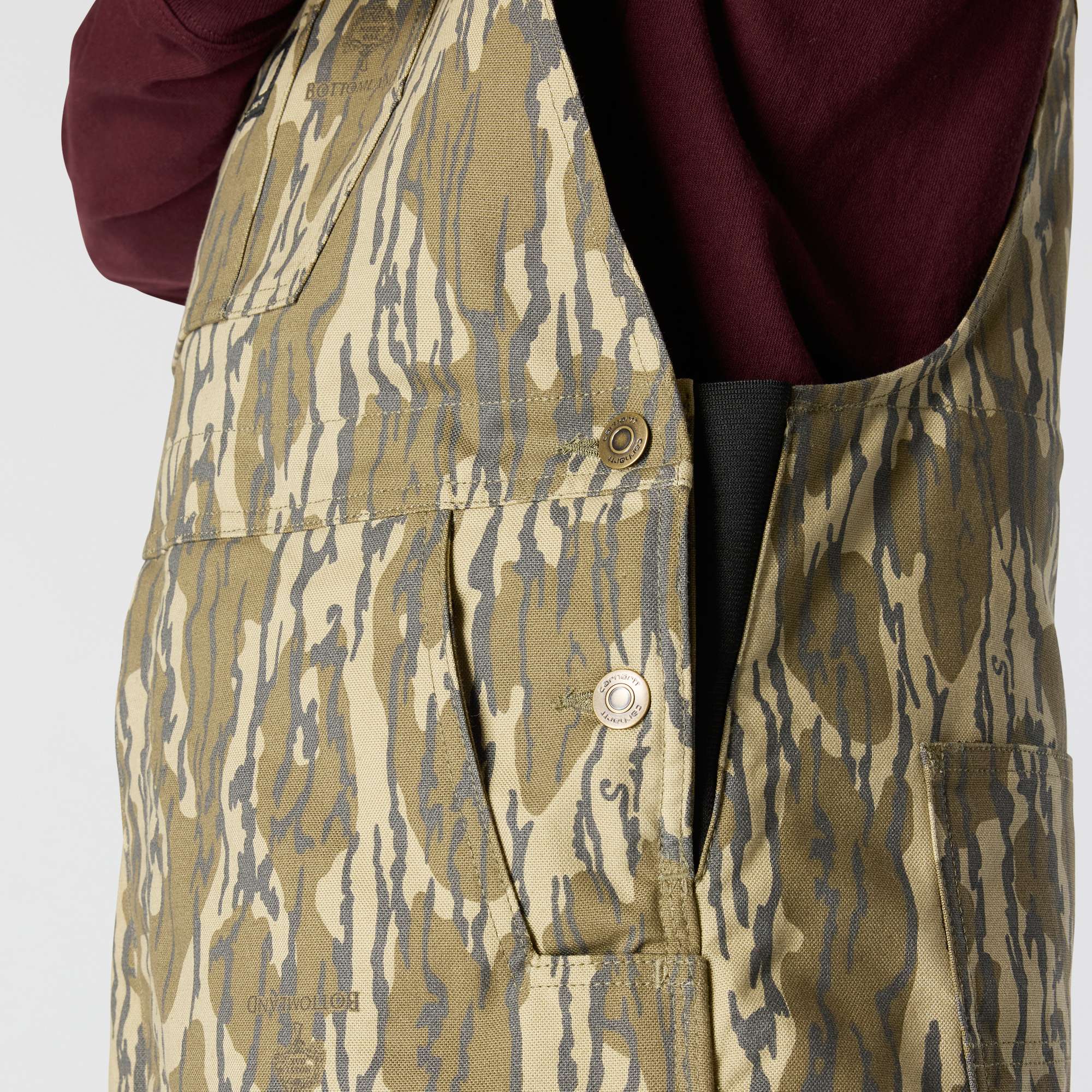 Rugged flex® duck insulated camo bib overall - 3 warmest rating