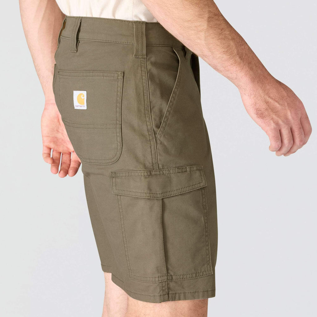 Relaxed fit 9" rigby canvas cargo shorts - work shorts