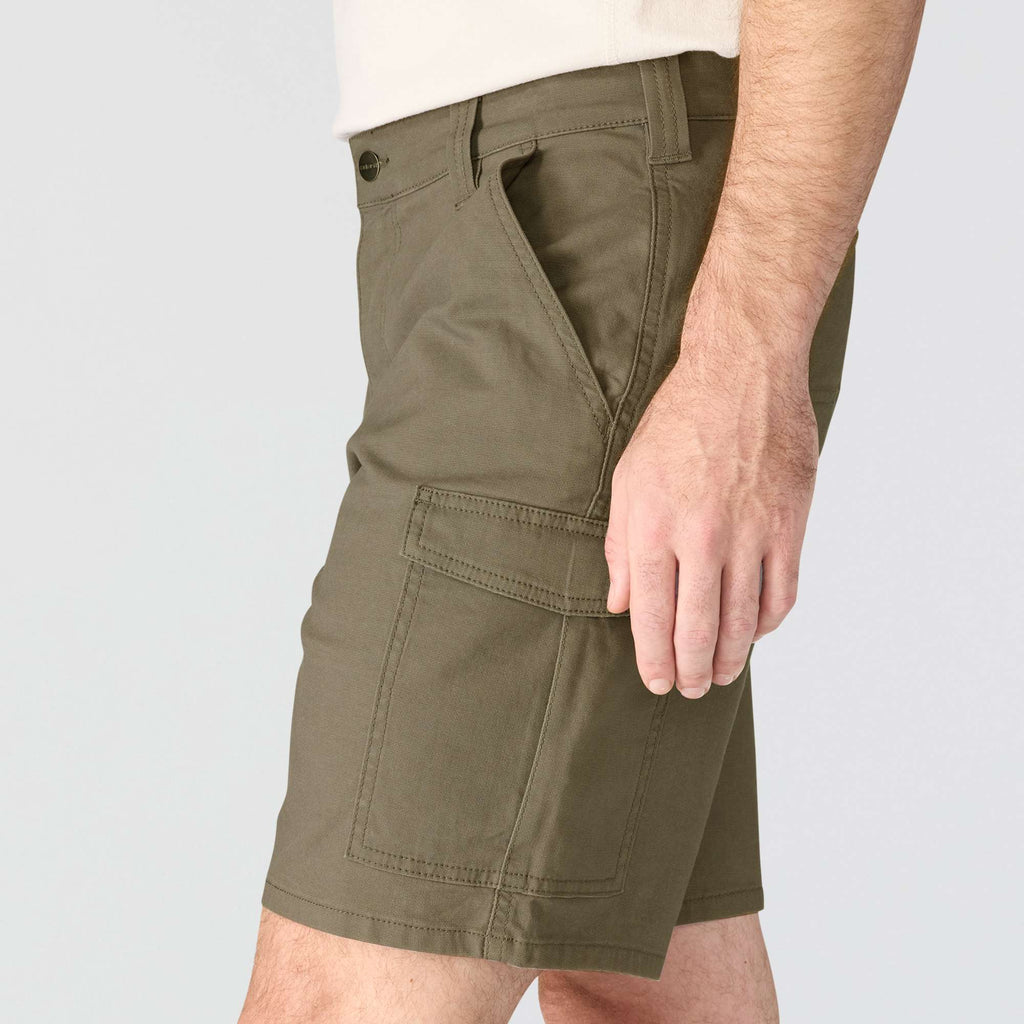 Relaxed fit 9" rigby canvas cargo shorts - work shorts