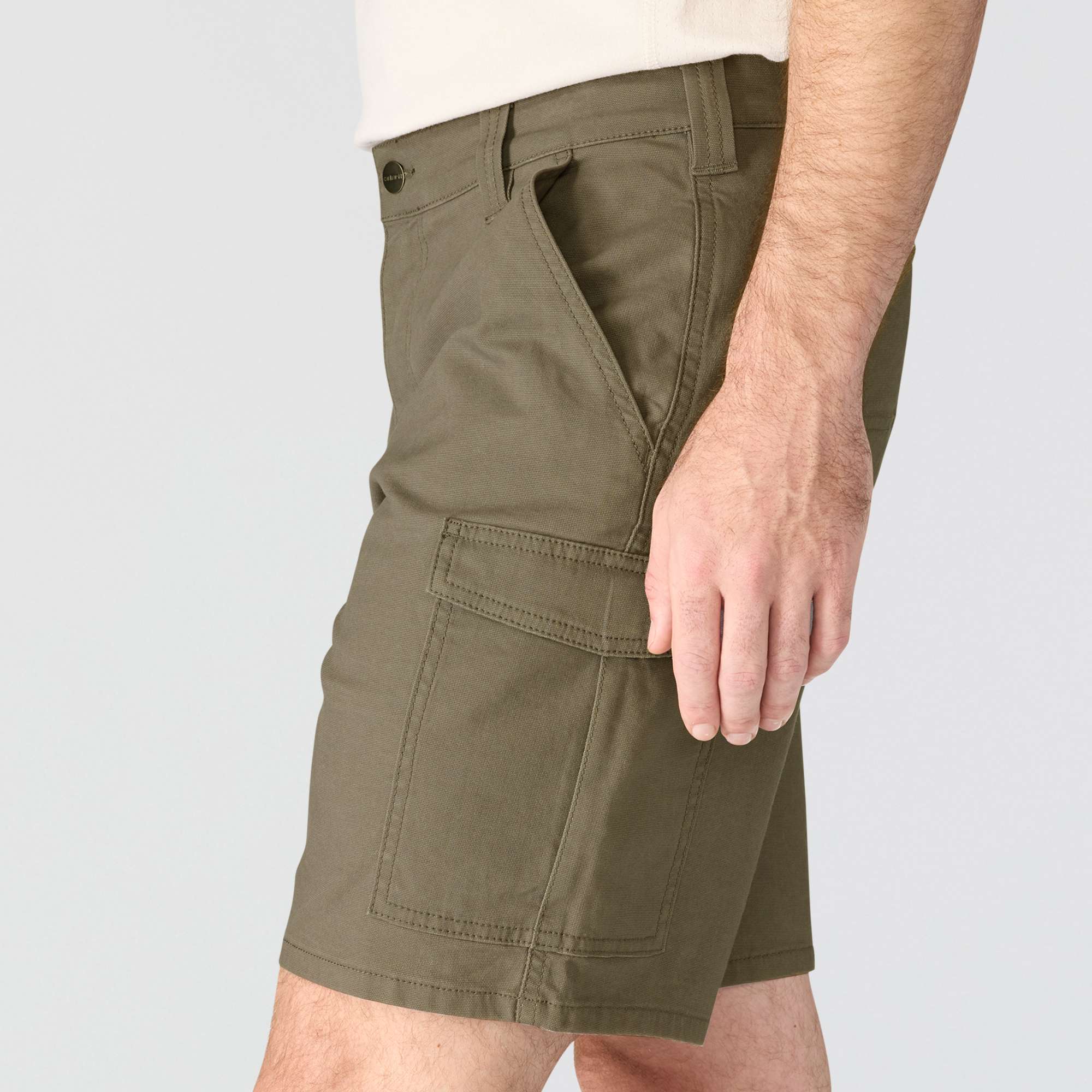 Relaxed fit 9" rigby canvas cargo shorts - work shorts