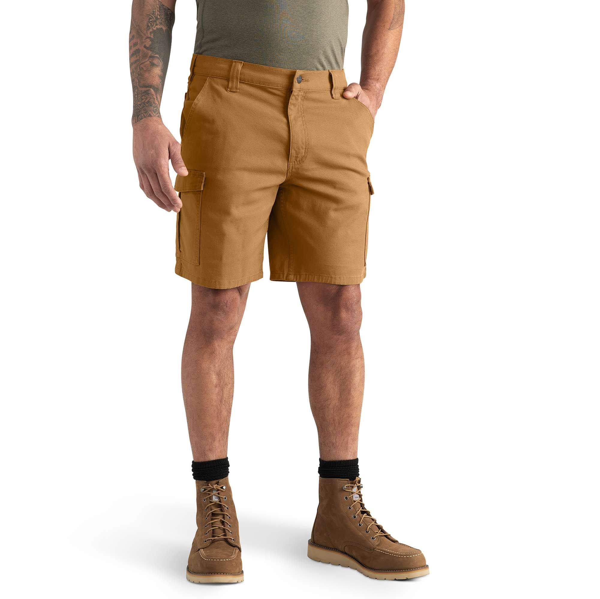 Relaxed fit 9" rigby canvas cargo shorts - work shorts