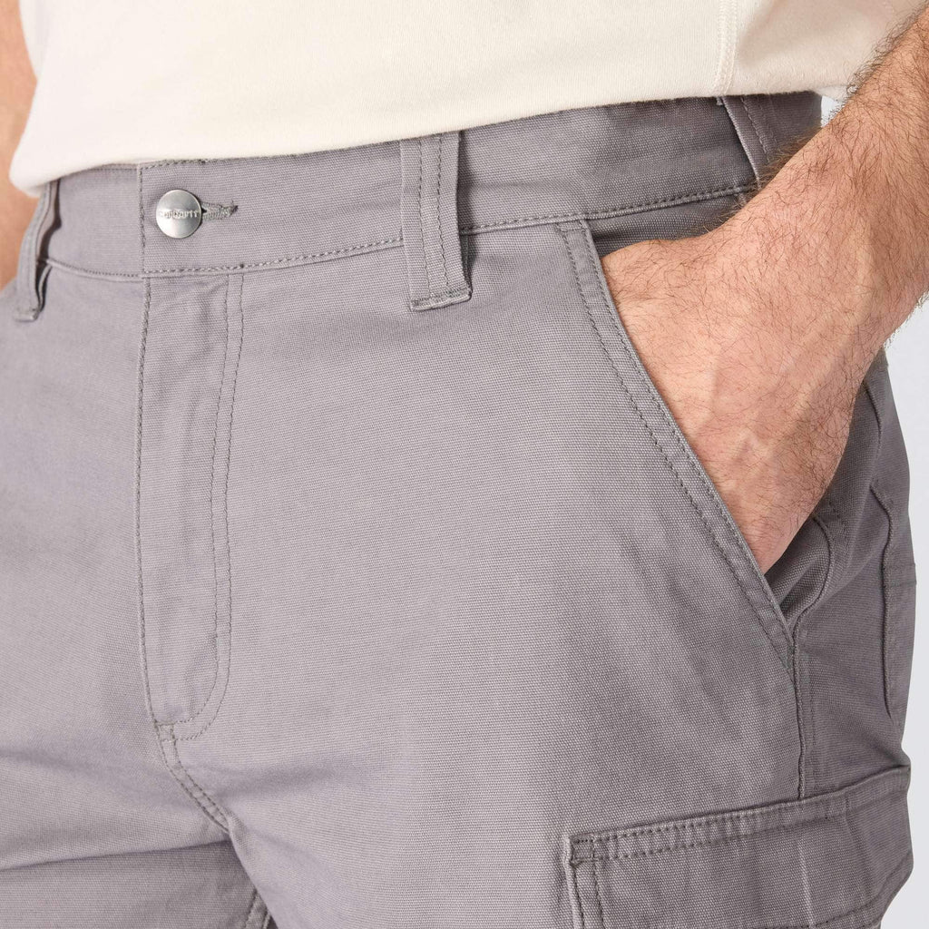 Relaxed fit 9" rigby canvas cargo shorts - work shorts